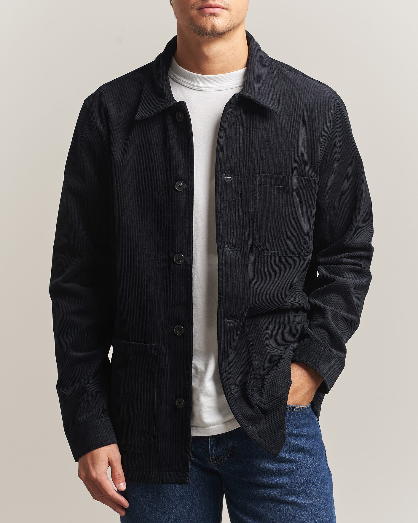 80s armani jeans Shirt Jacket シャツジャケット 黒 Giorgio Armani Velvet Guru Shirt Jacket Black at CareOfCarl.com
