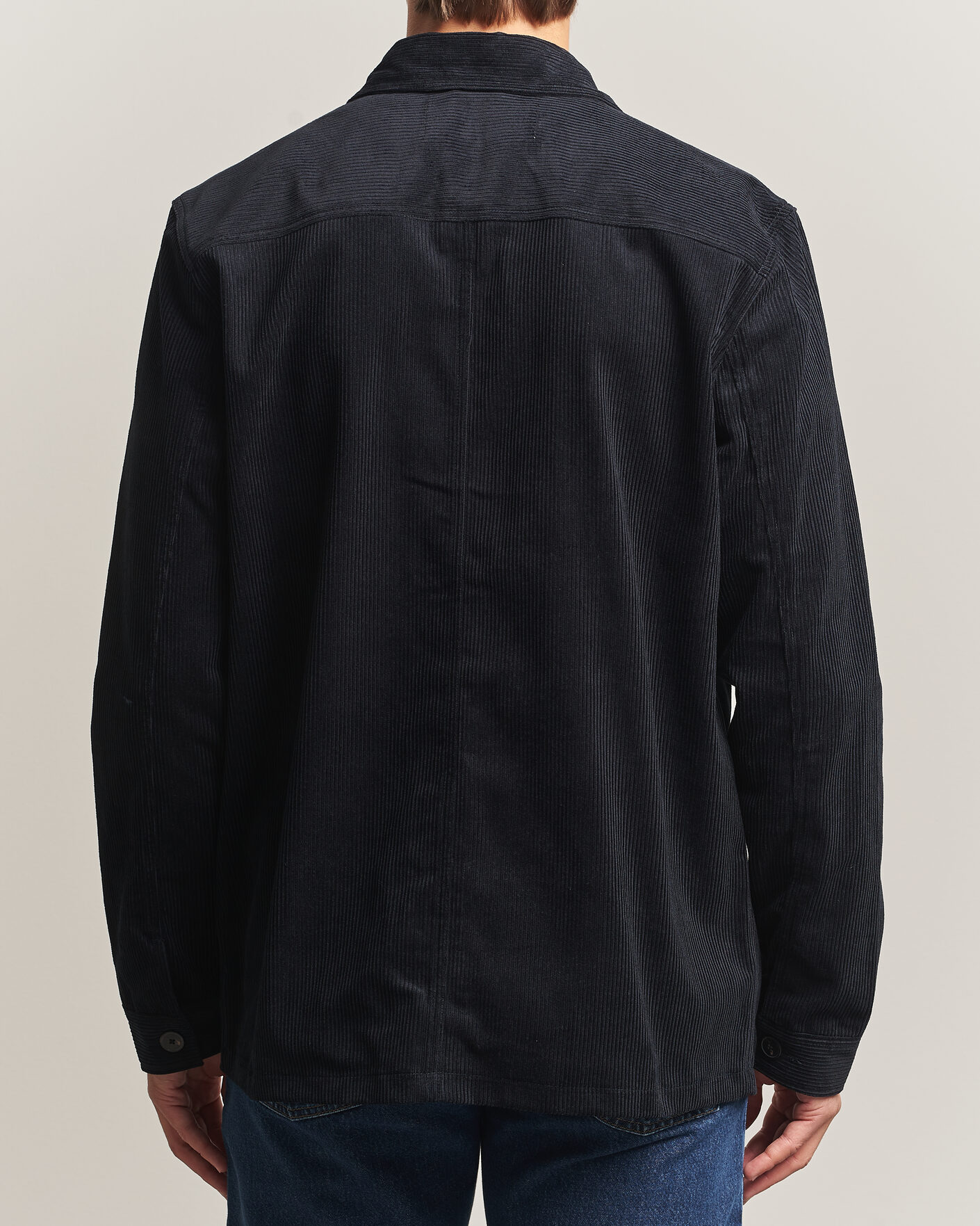 Men | Shirts | A Day's March | Original Corduroy Overshirt Black