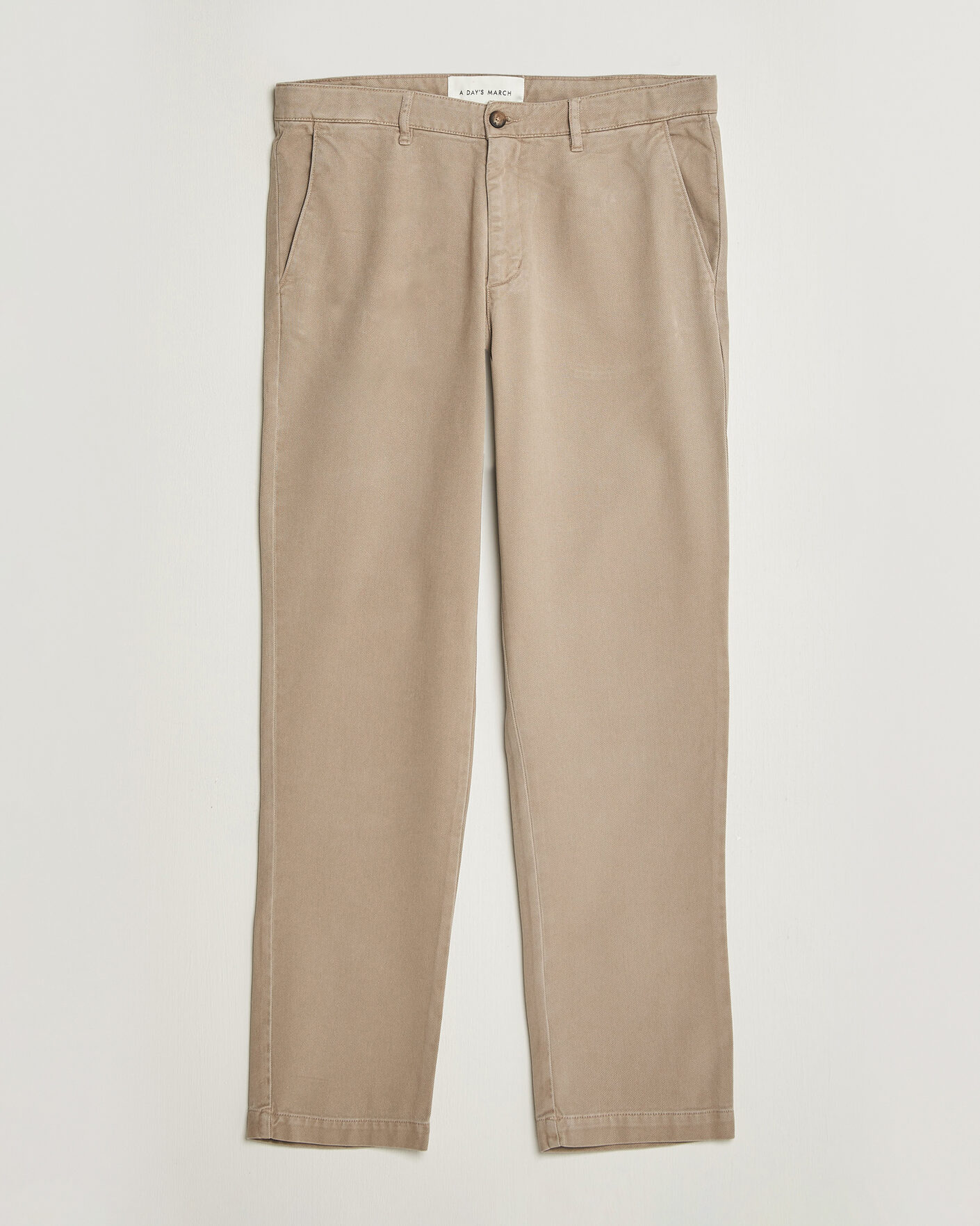 Men | Trousers | A Day's March | Miller Cotton/Lyocell Trousers Greige