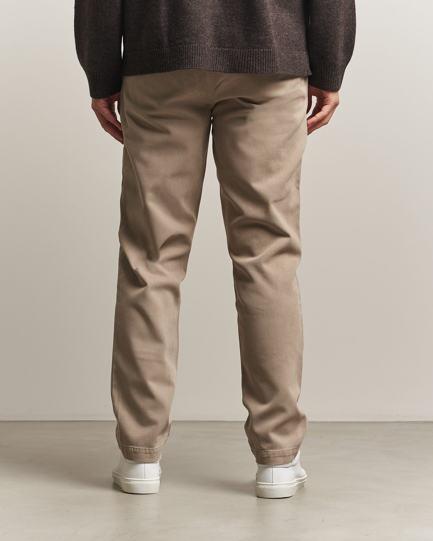 Men | Trousers | A Day's March | Miller Cotton/Lyocell Trousers Greige