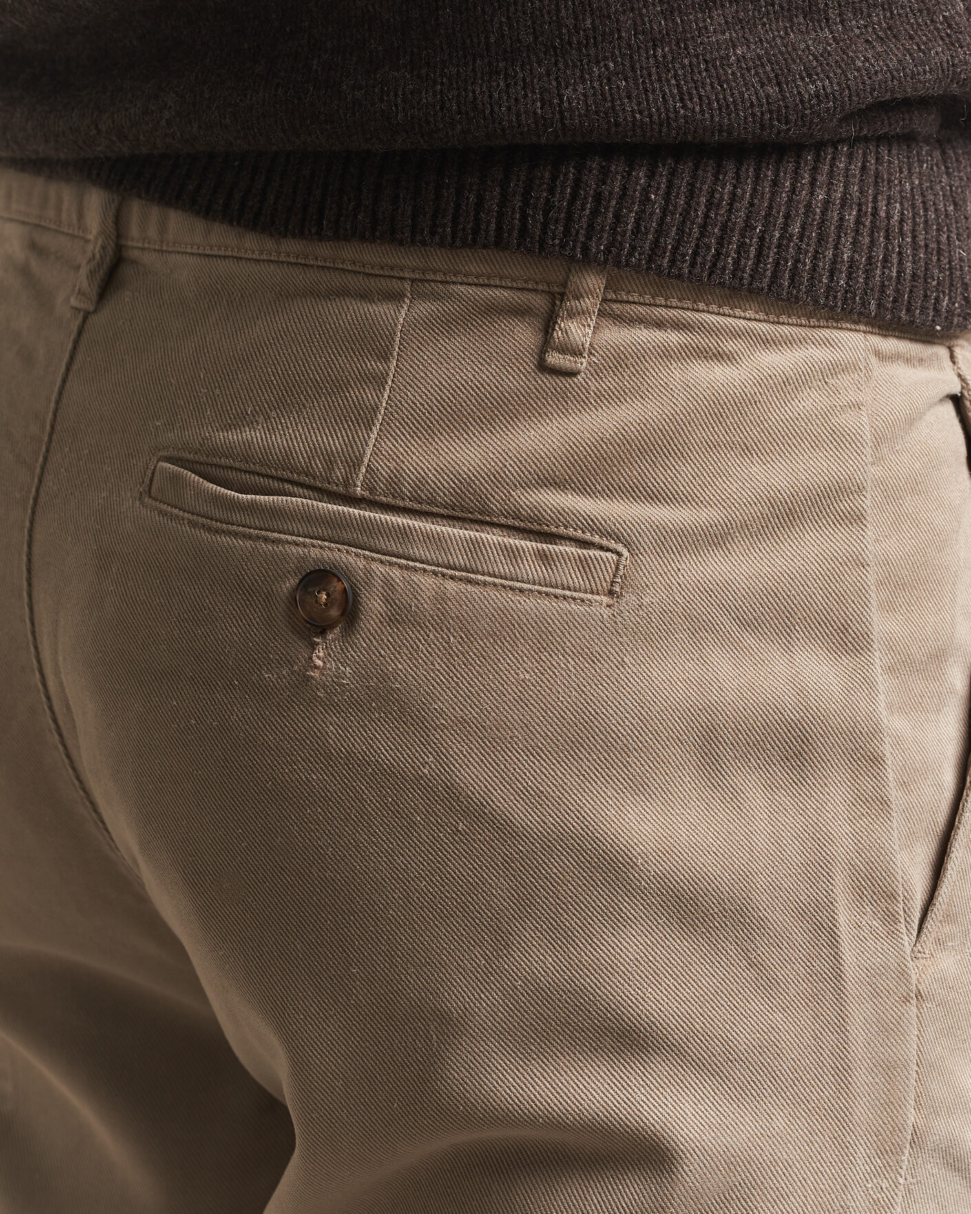 Men | Trousers | A Day's March | Miller Cotton/Lyocell Trousers Greige