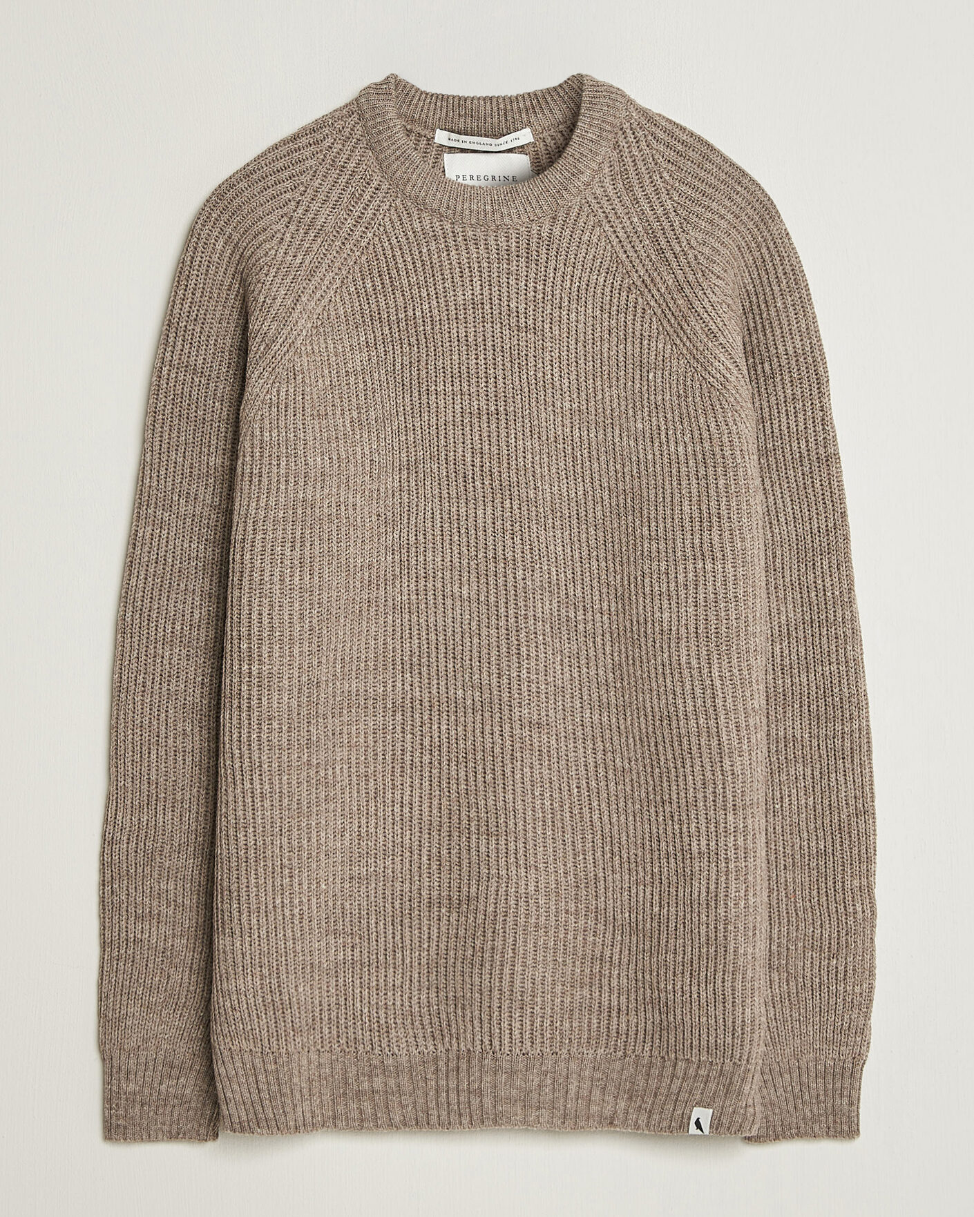 Men | Sweaters & Knitwear | Peregrine | Ford Knitted Wool Jumper Light Brown