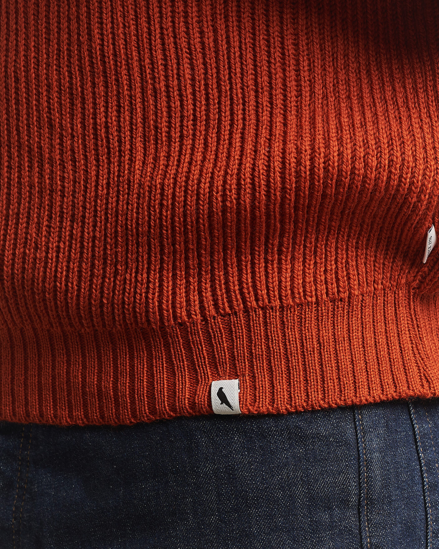Men | Sweaters & Knitwear | Peregrine | Ford Knitted Wool Jumper Orange