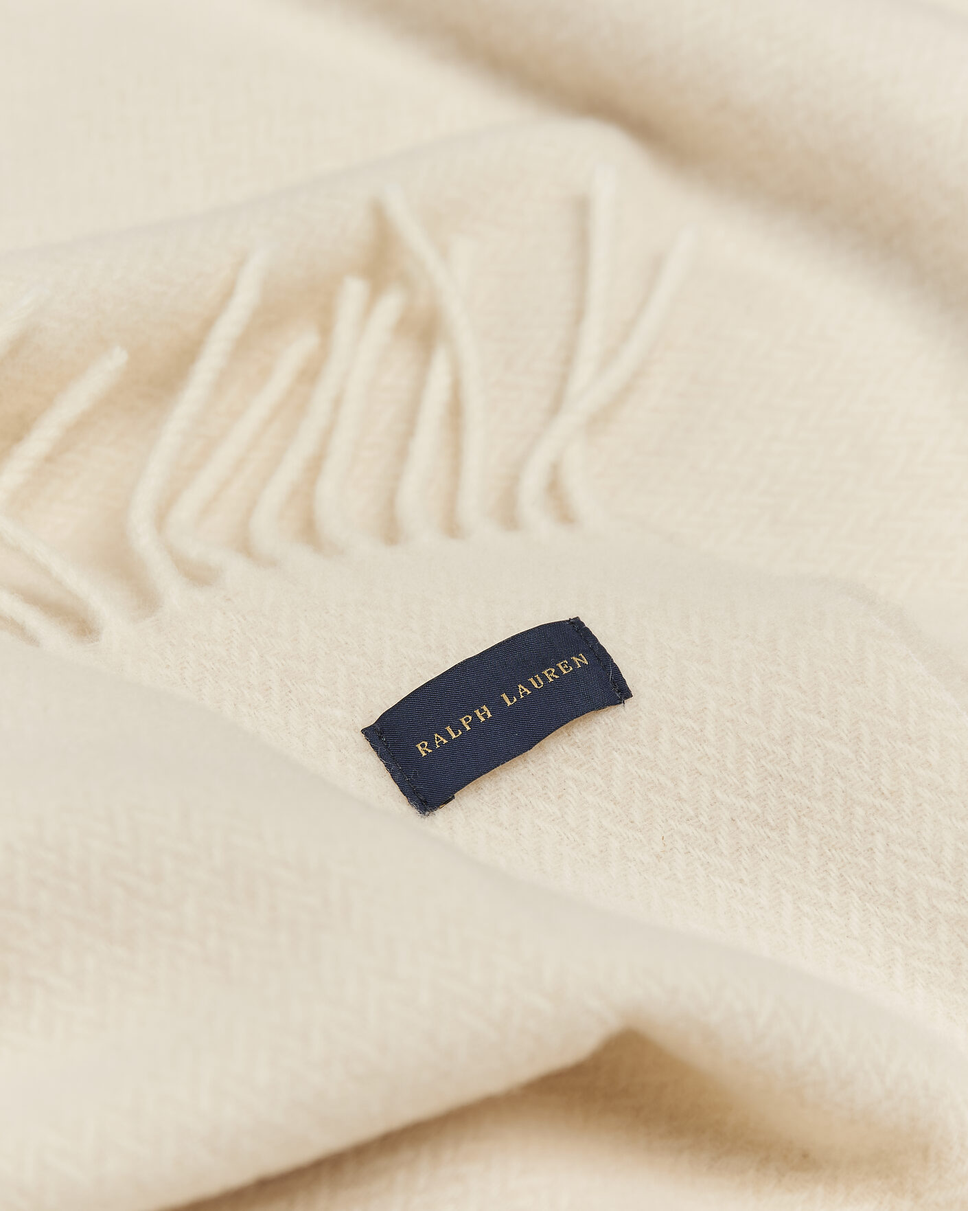 Men | Fabrics | Ralph Lauren Home | Jax Wool/Cashmere Throw Blanket True Cream