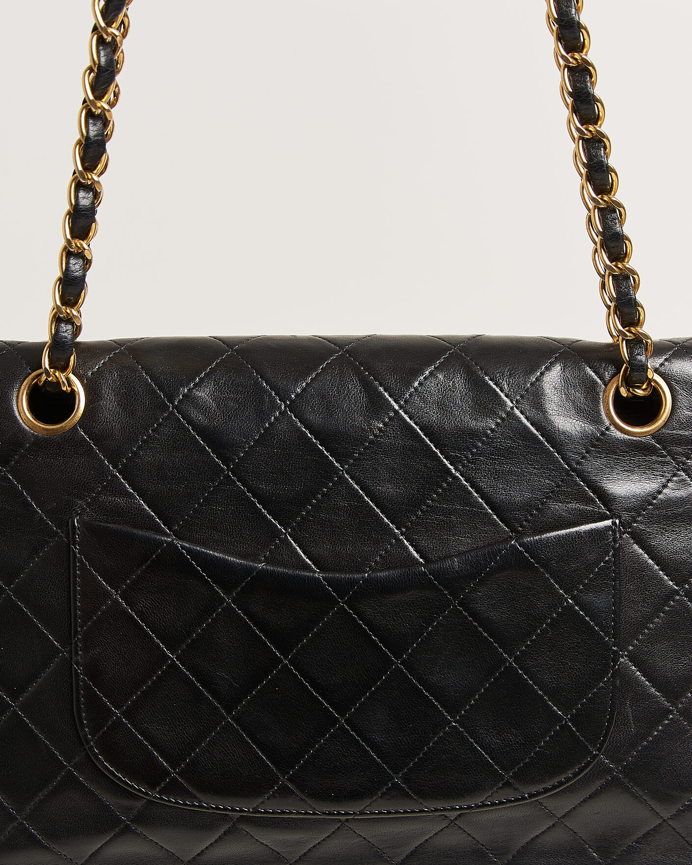 Men | Pre-Owned & Vintage Bags | Chanel Pre-Owned | Classic Medium Double Flap Bag Lambskin Black