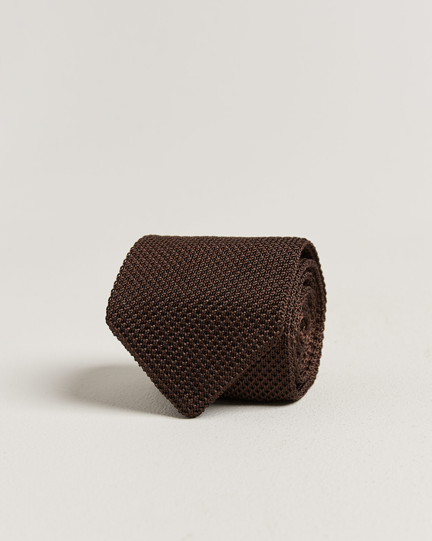 Men | Ties | Gant | Silk Knitted Tie Shadow Brown