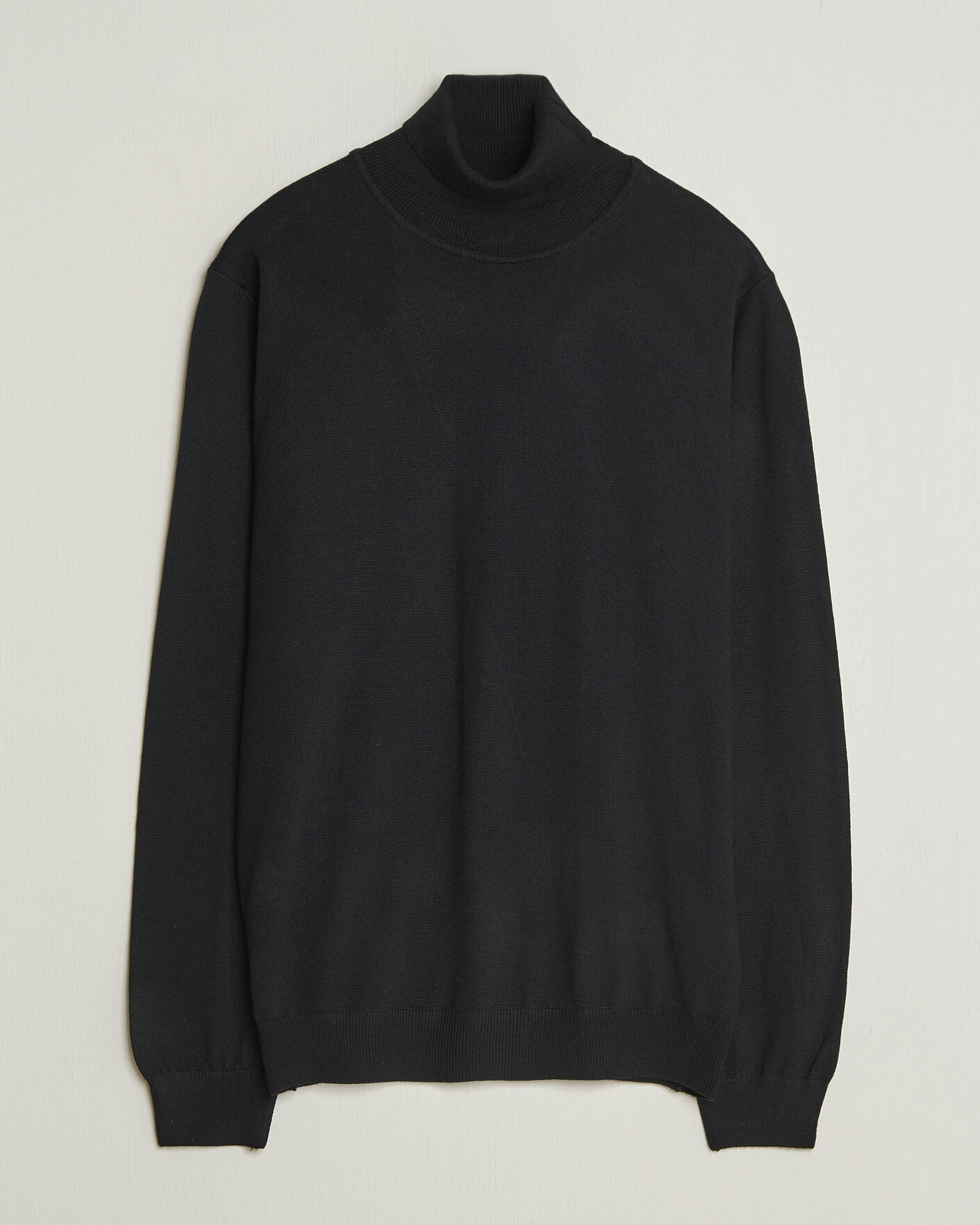 Men | Sweaters & Knitwear | Filippa K | Merino Knitted Turtleneck Black