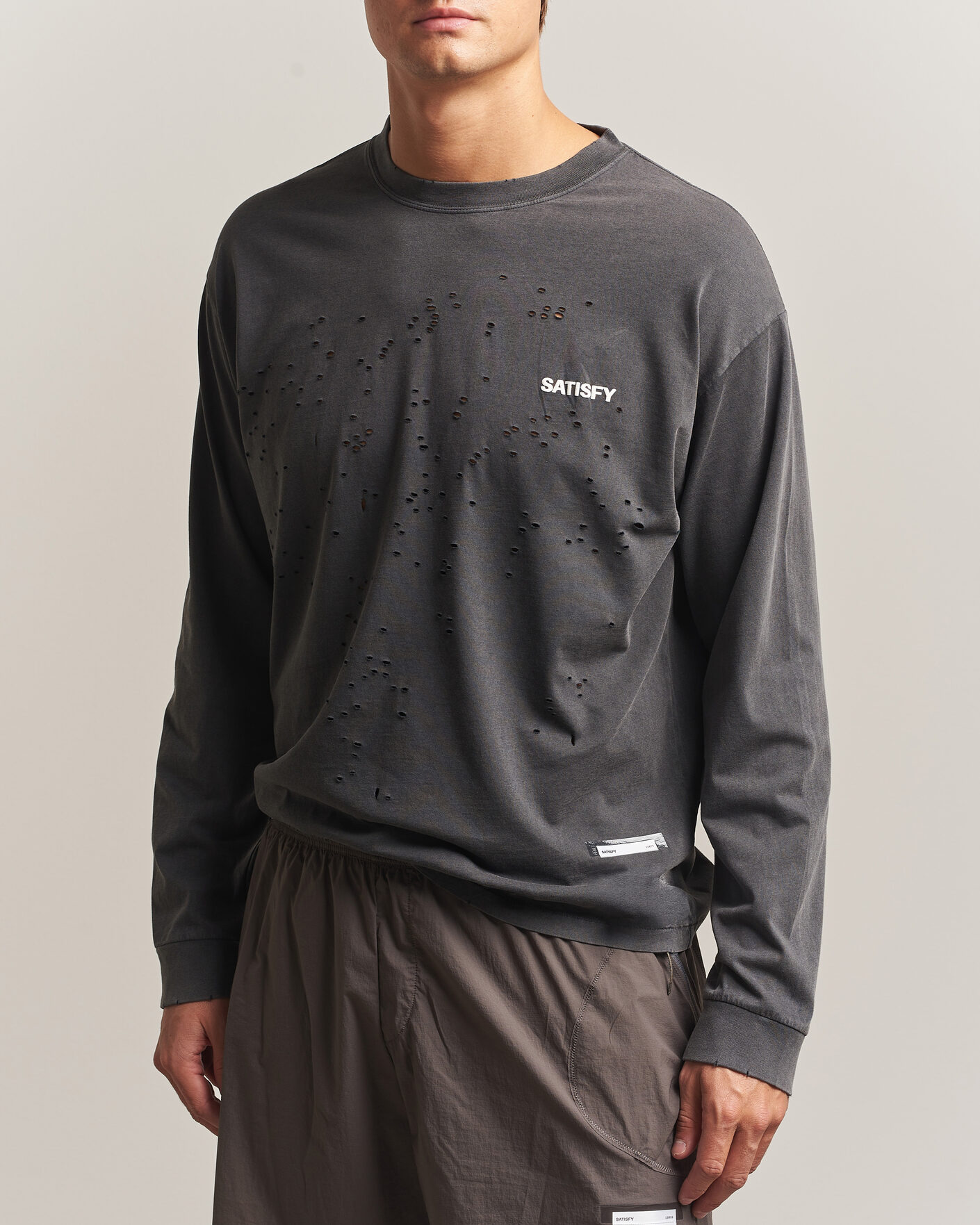Satisfy MothTech Long Sleeve T-Shirt Aged Black at CareOfCarl.com