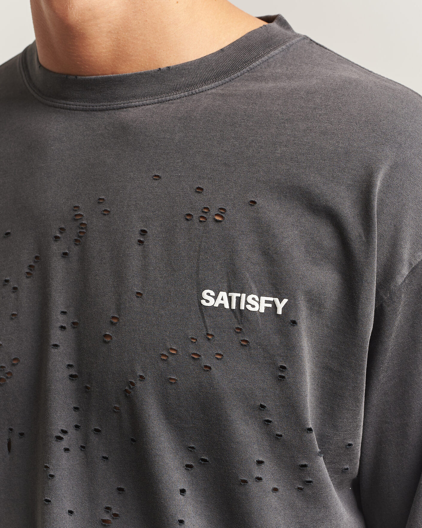 Men | T-Shirts | Satisfy | MothTech Long Sleeve T-Shirt Aged Black