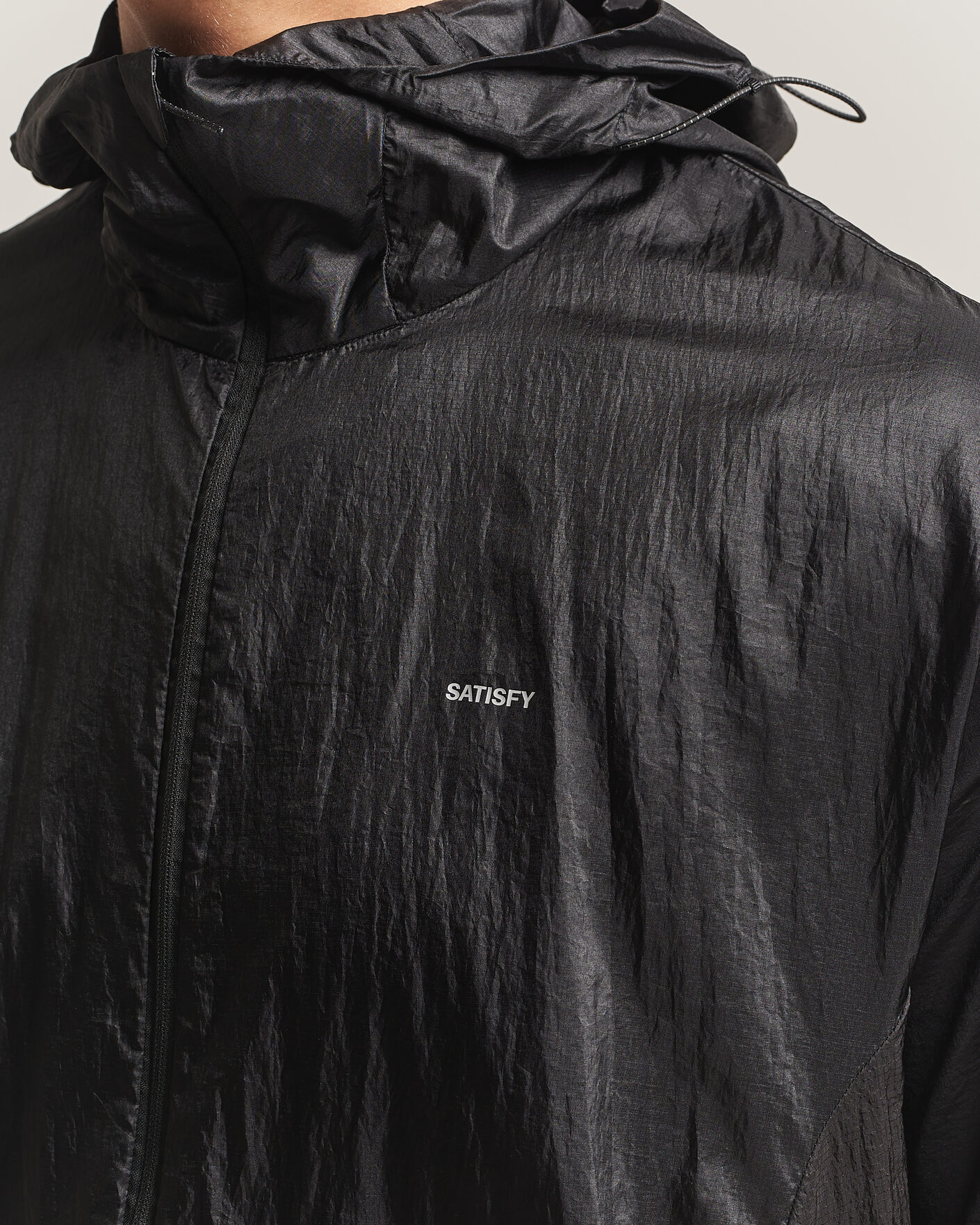 Men | Coats & Jackets | Satisfy | Pertex Diamond Fuse Windbreaker Black