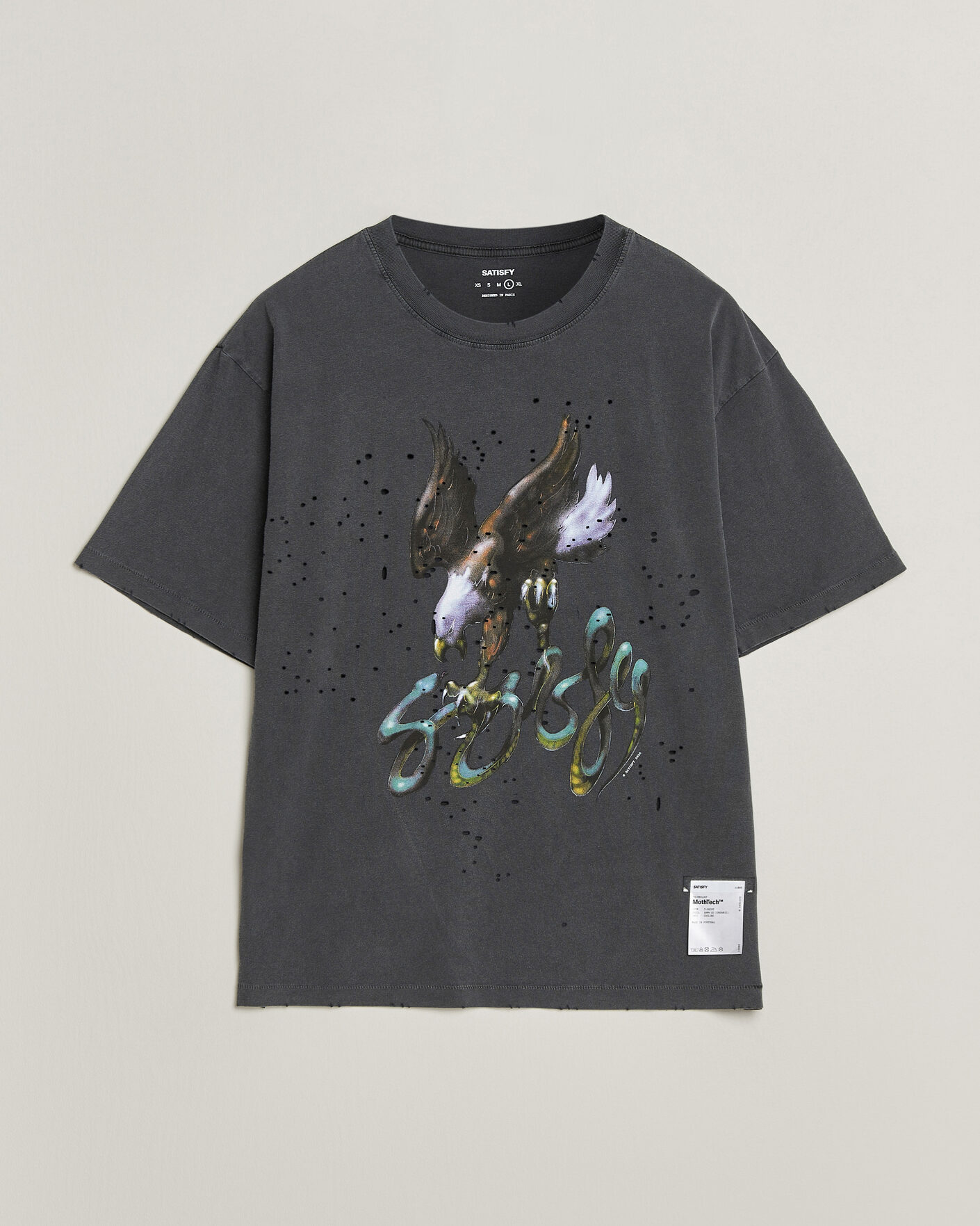 Men | T-Shirts | Satisfy | MothTech T-Shirt Aged Black Eagle