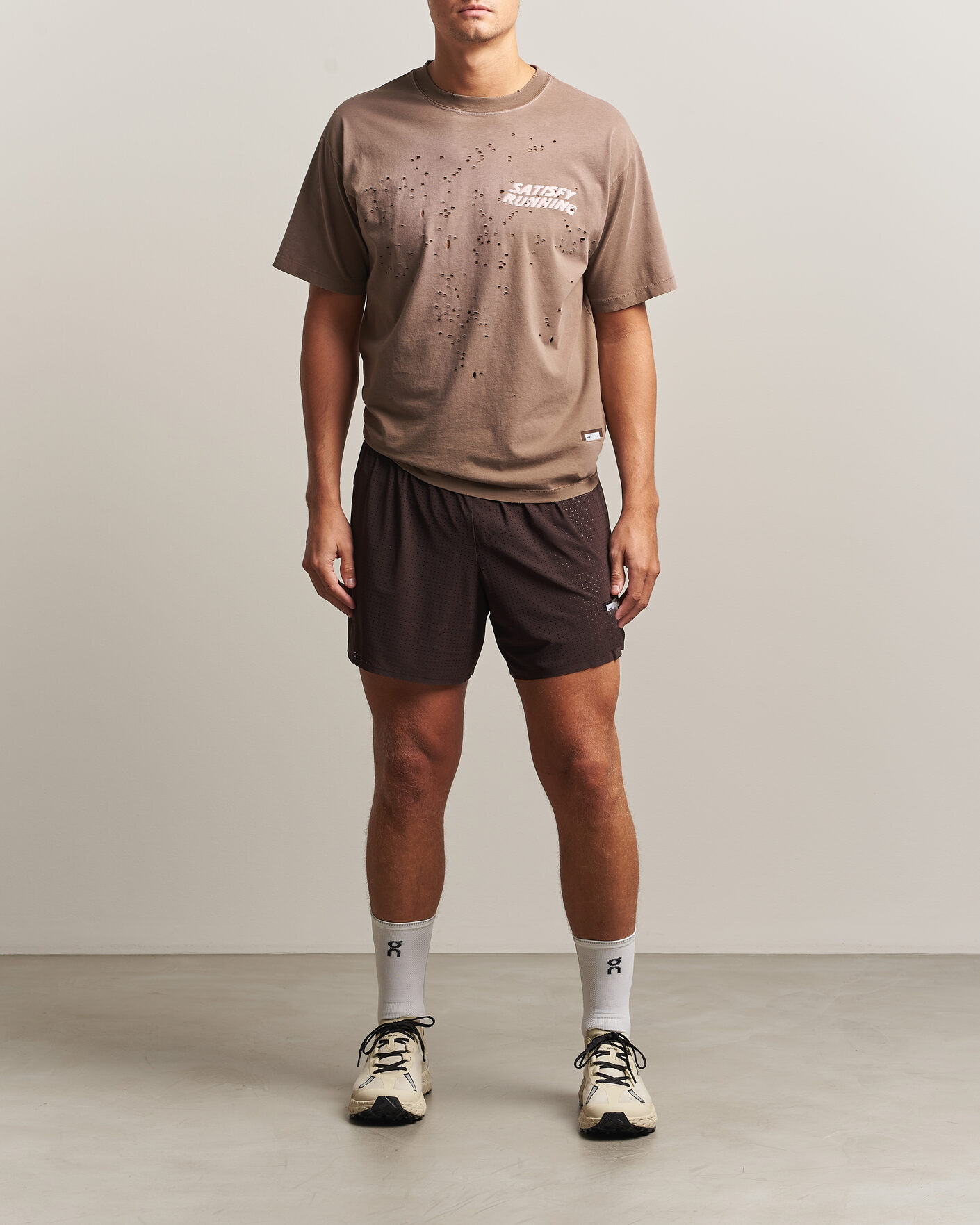 Men | Shorts | Satisfy | Space-O 5 Inch Shorts Deep Mahogany