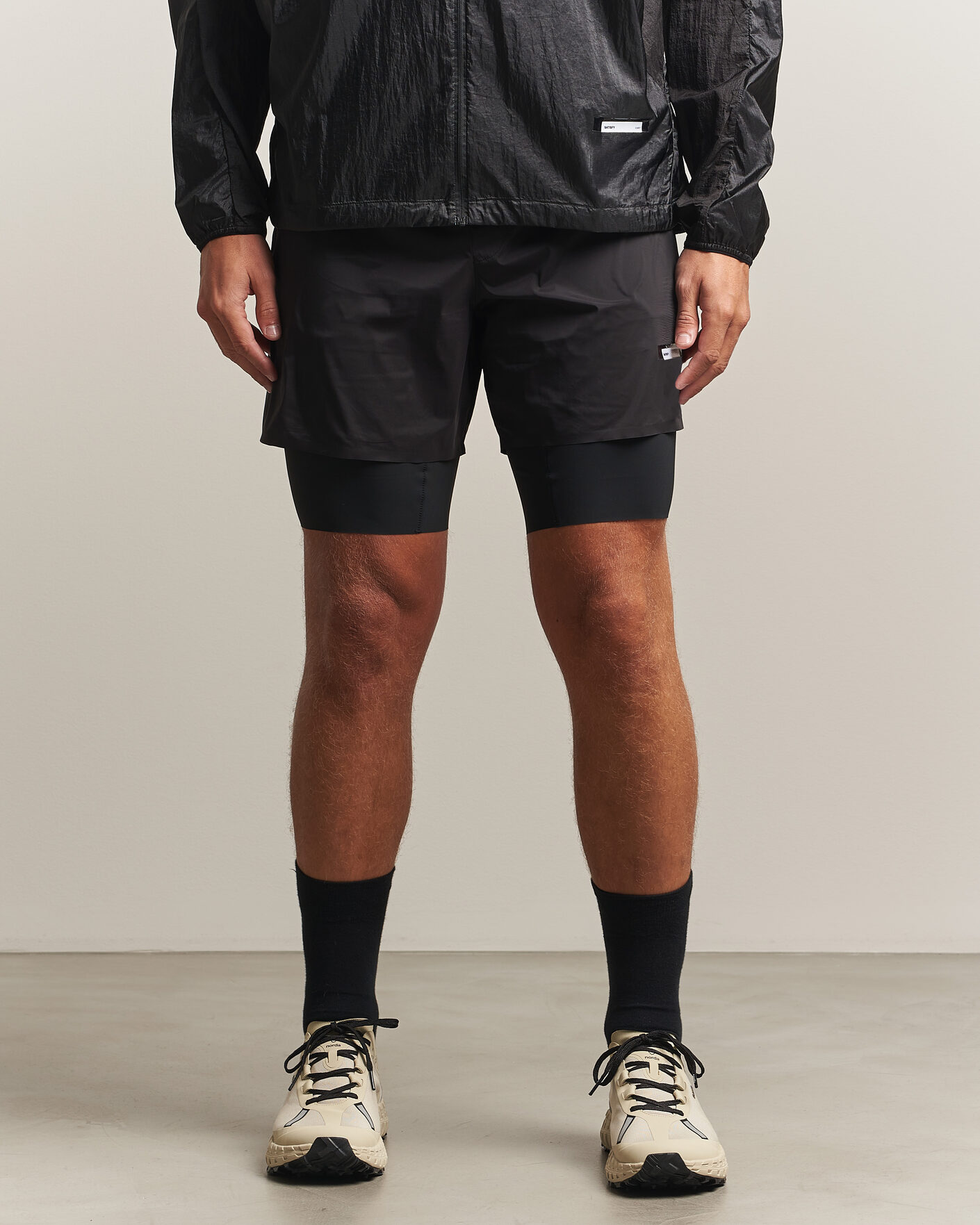 Satisfy TechSilk 8 Inch Shorts Black at CareOfCarl.com