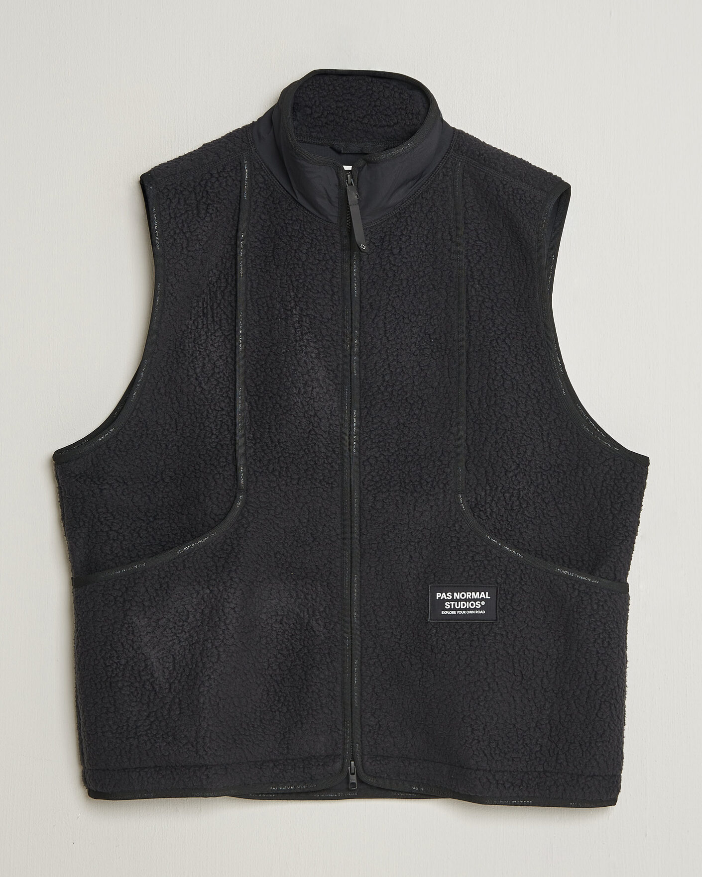 Men | Sweaters & Knitwear | Pas Normal Studios | Off-Race Pile Fleece Black