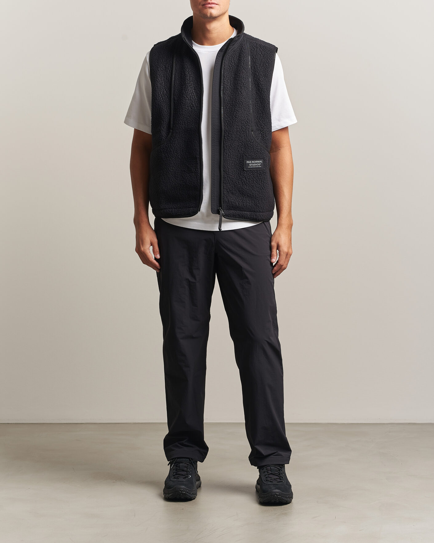 Men | Sweaters & Knitwear | Pas Normal Studios | Off-Race Pile Fleece Black