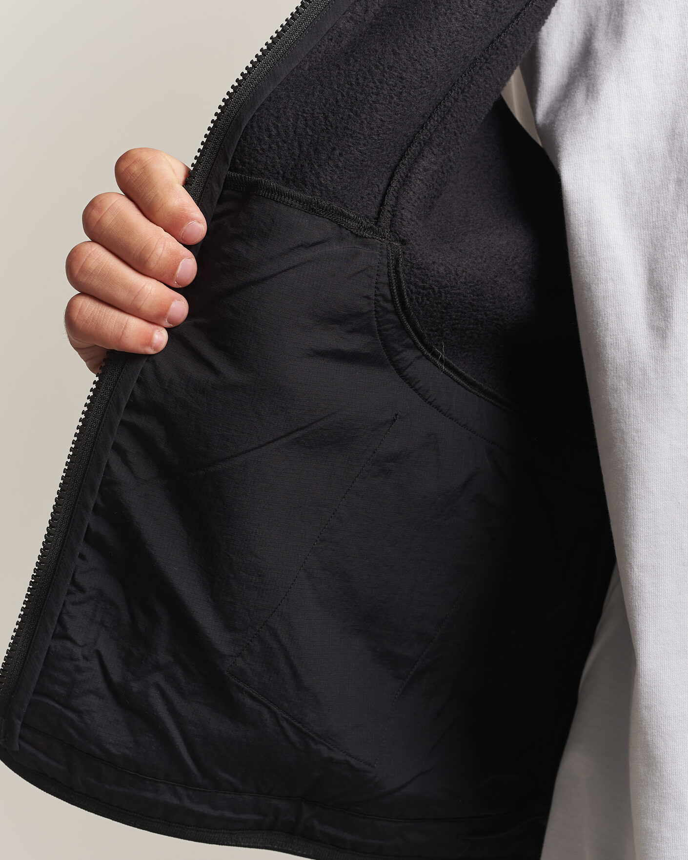 Men | Sweaters & Knitwear | Pas Normal Studios | Off-Race Pile Fleece Black