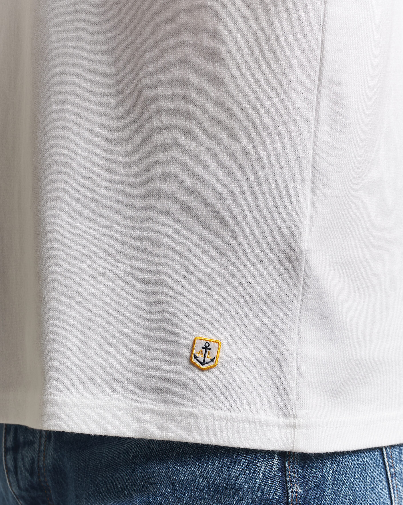Men | T-Shirts | Armor-lux | Heritage Long Sleeve Cotton T-Shirt White