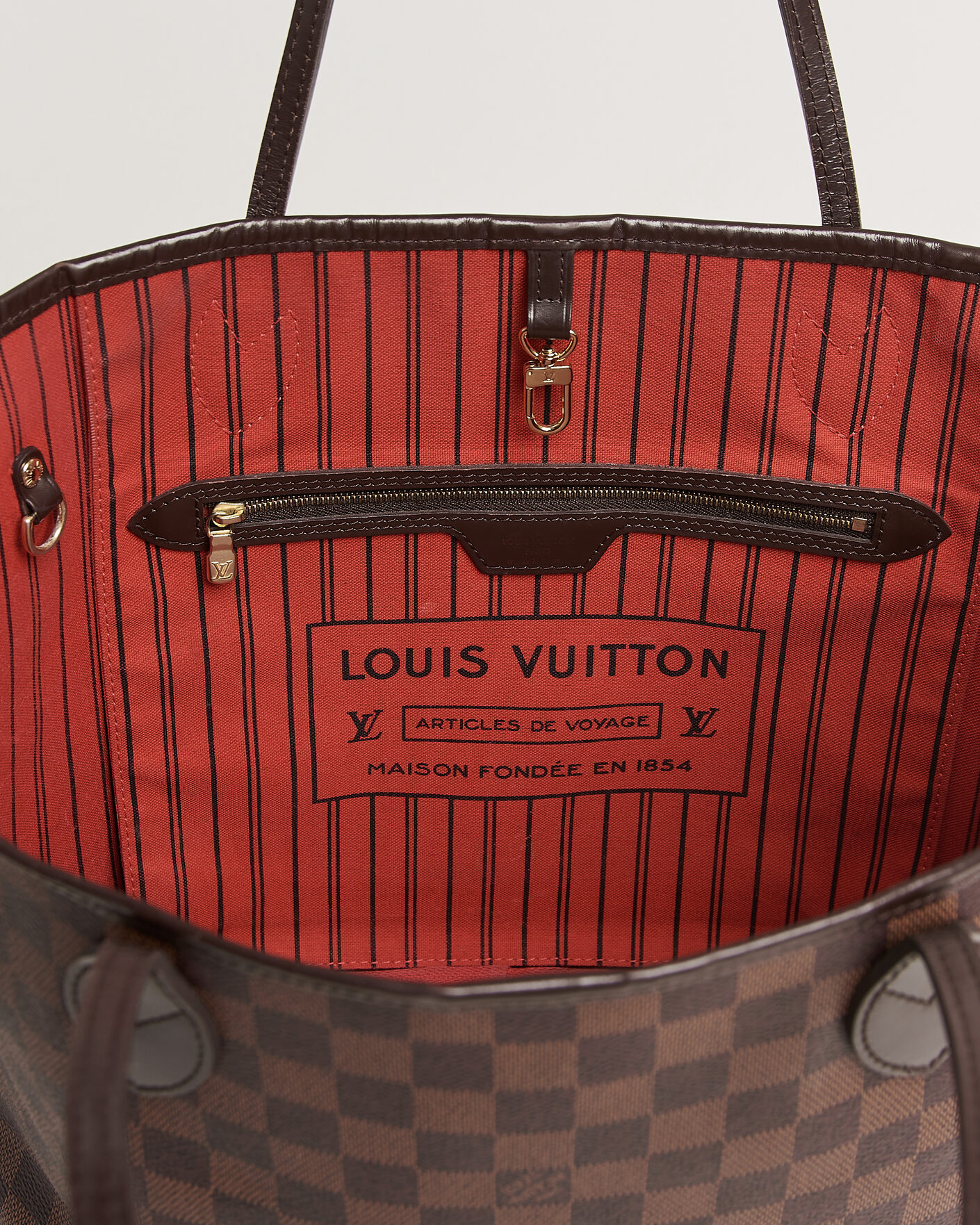 Men | Pre-Owned & Vintage Bags | Louis Vuitton Pre-Owned | Neverfull MM Damier Ebene