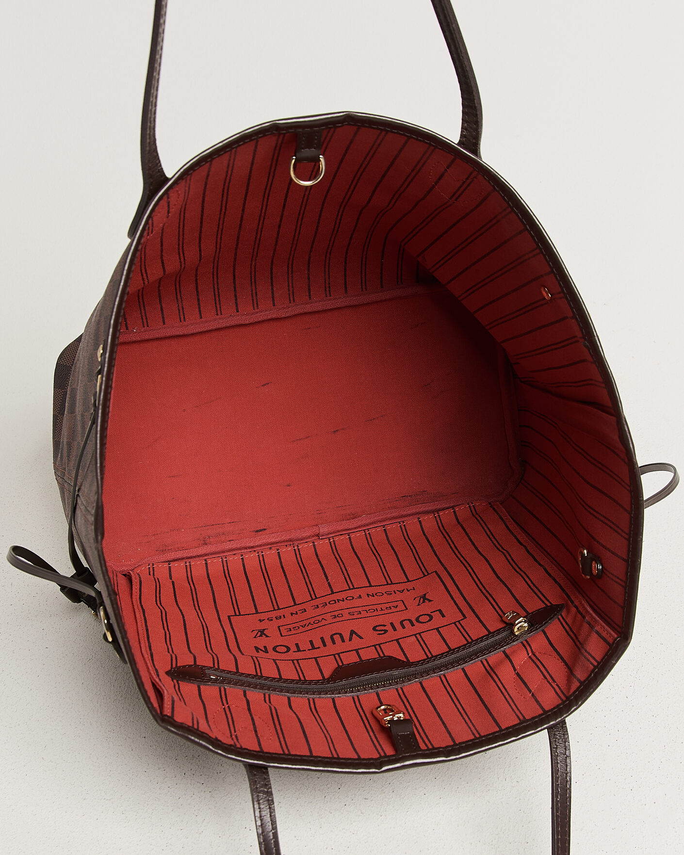 Men | Pre-Owned & Vintage Bags | Louis Vuitton Pre-Owned | Neverfull MM Damier Ebene