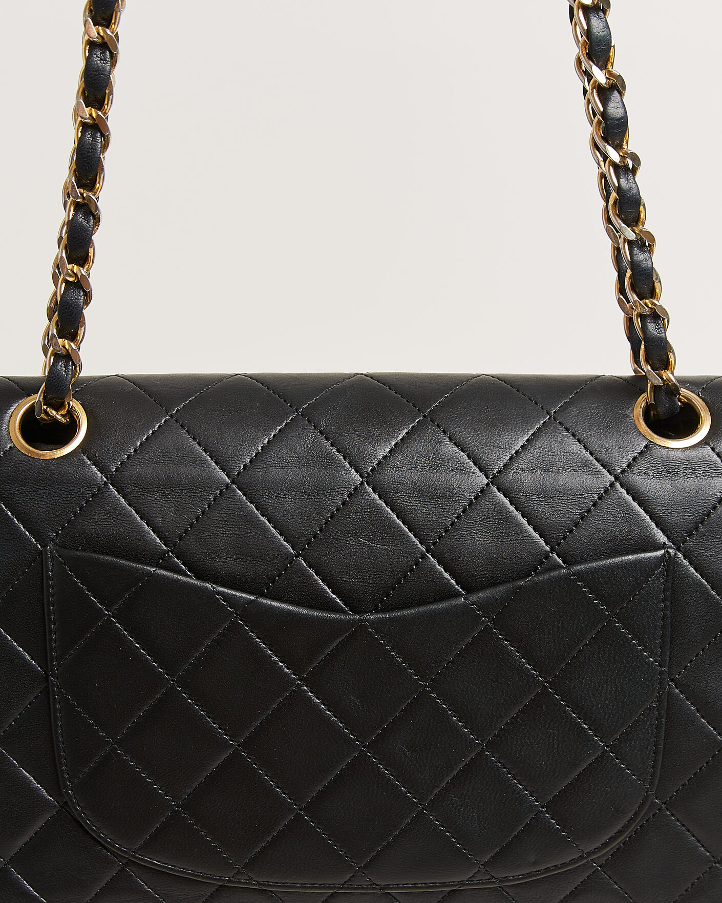 Men | Pre-Owned & Vintage Bags | Chanel Pre-Owned | Classic Small Double Flap Bag Lambskin Black