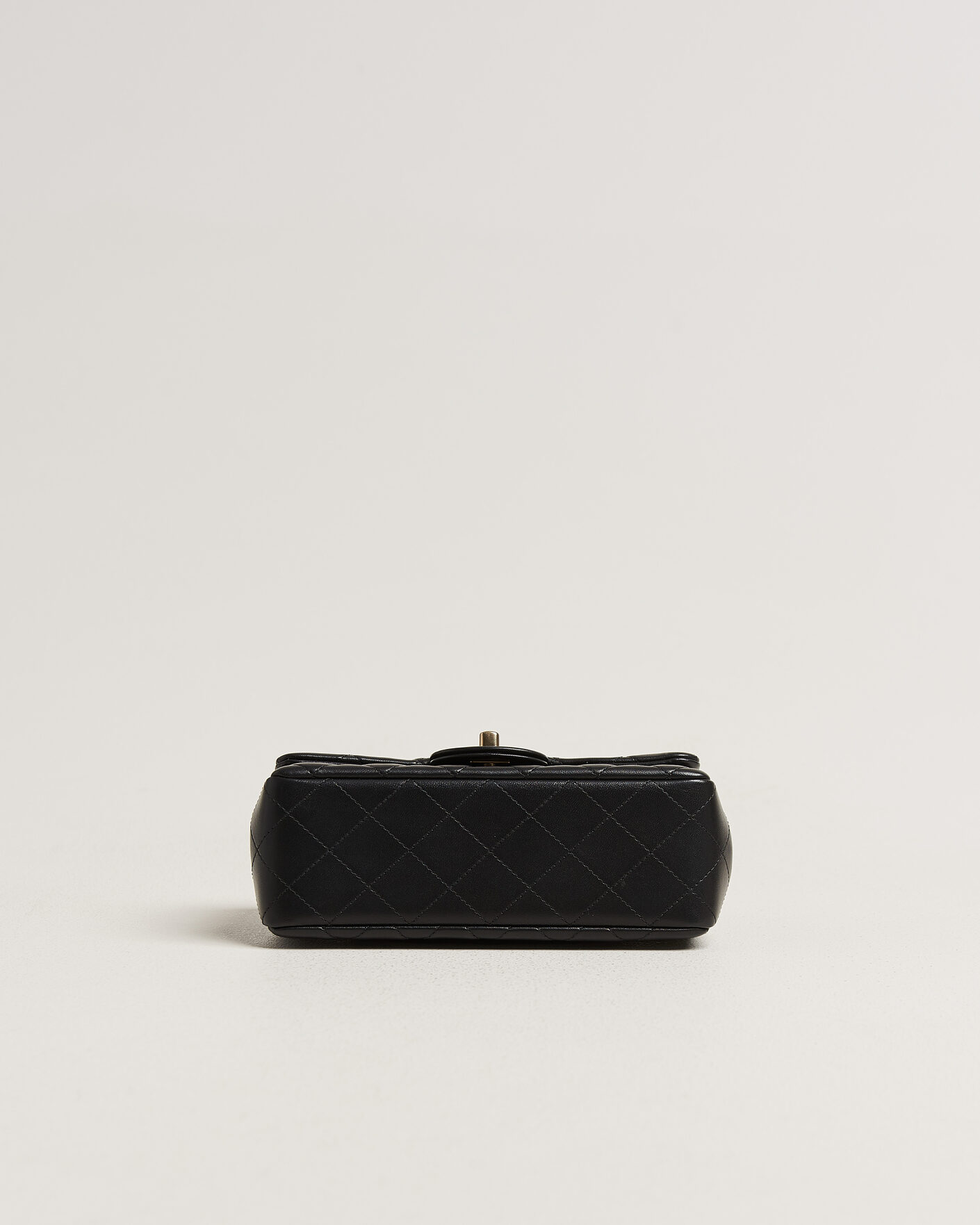Men | Pre-Owned & Vintage Bags | Chanel Pre-Owned | Classic Mini Rectangular Single Flap Bag Lambskin Black