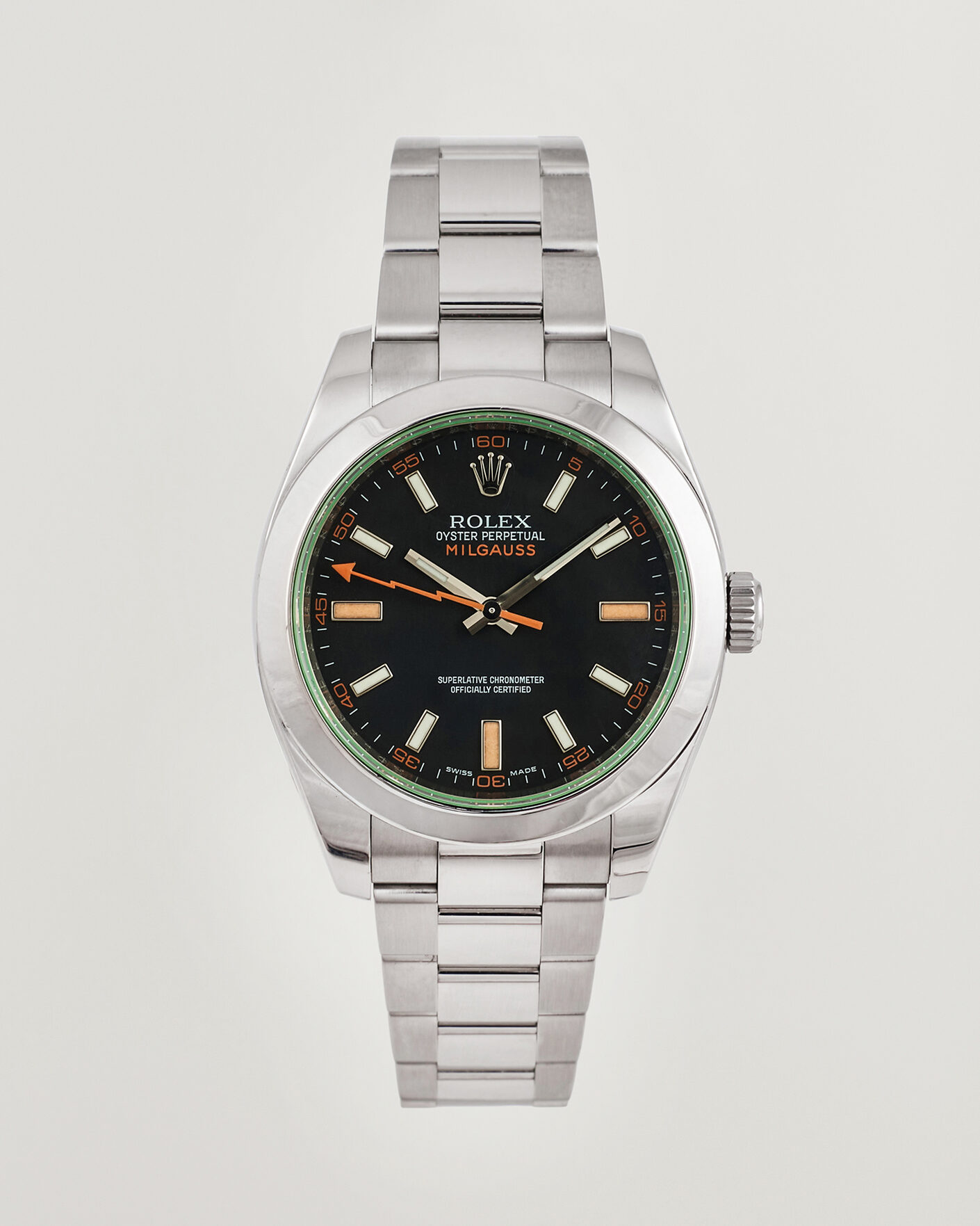 Men | Pre-Owned & Vintage Watches | Rolex Pre-Owned | Milgauss Green