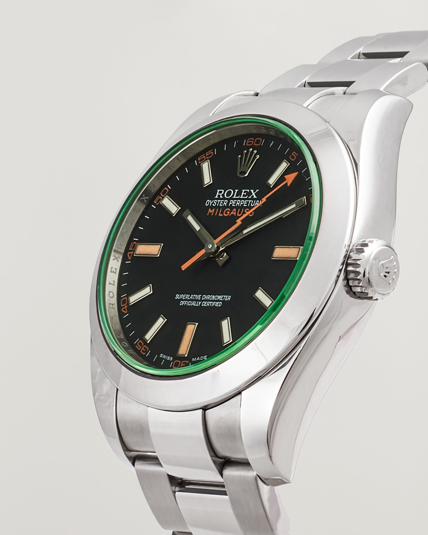 Men | Pre-Owned & Vintage Watches | Rolex Pre-Owned | Milgauss Green