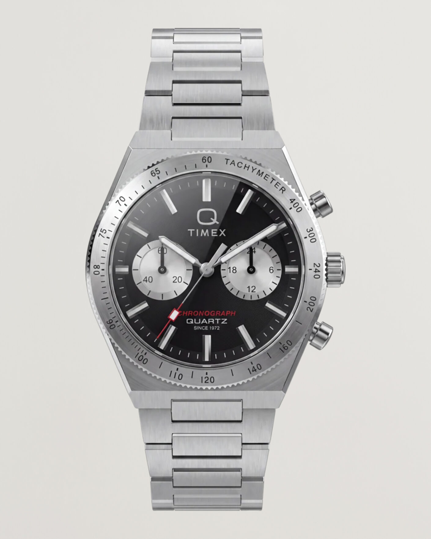 Men | Timex Q Continental Chronograph 36mm Black Dial | Timex | Q Continental Chronograph 36mm Black Dial