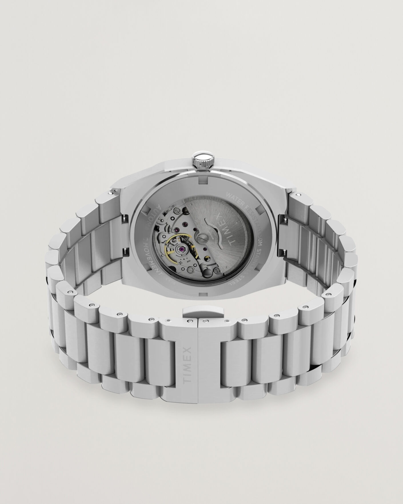 Men | Timex Automatic E Line Stainless Steel 38mm Silver Dial | Timex | Automatic E Line Stainless Steel 38mm Silver Dial