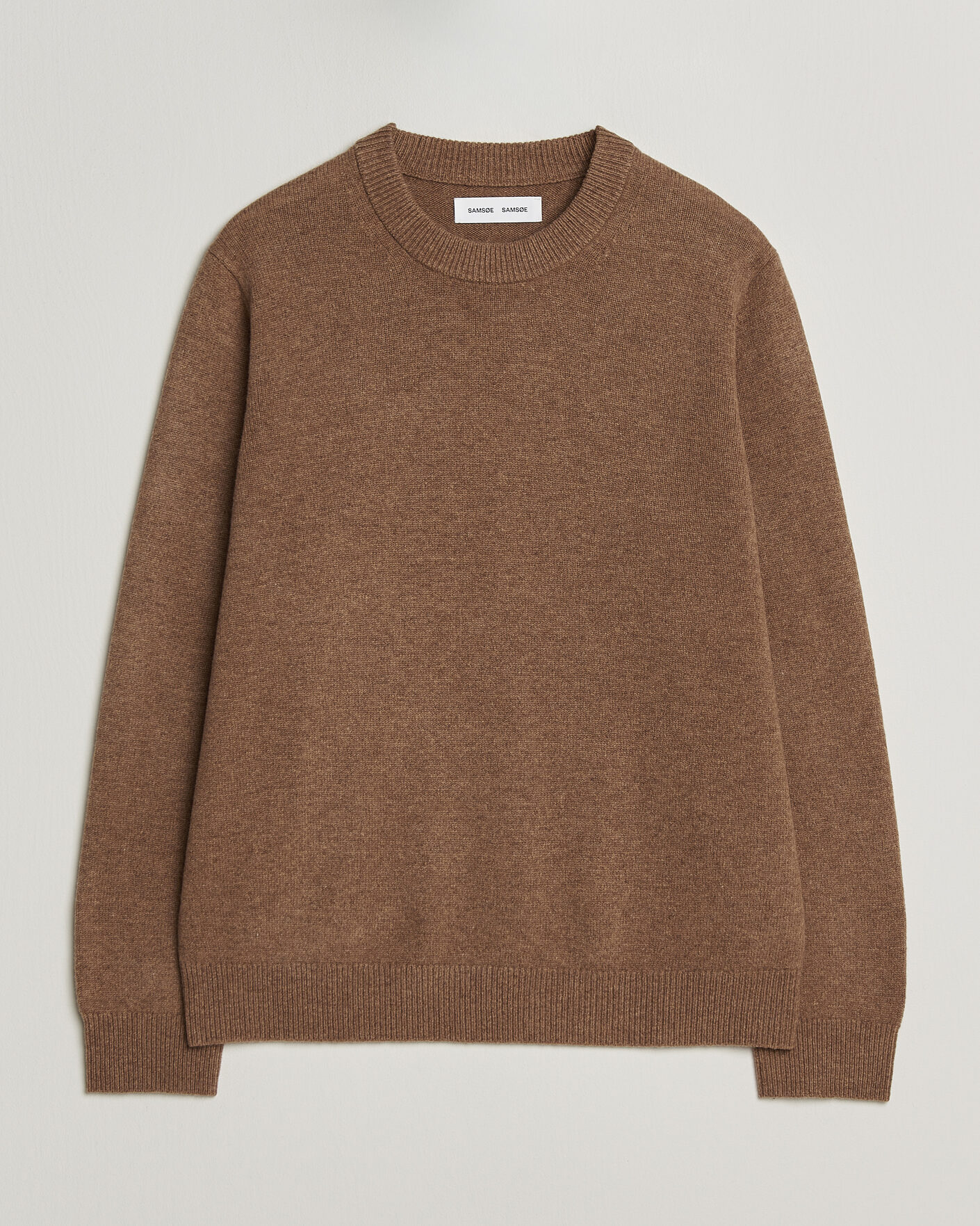 Men | Sweaters & Knitwear | Samsøe Samsøe | Isak Knitted Crew Neck Lead Gray