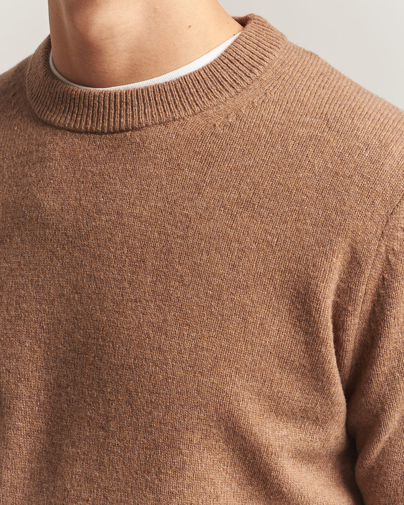 Men | Sweaters & Knitwear | Samsøe Samsøe | Isak Knitted Crew Neck Lead Gray