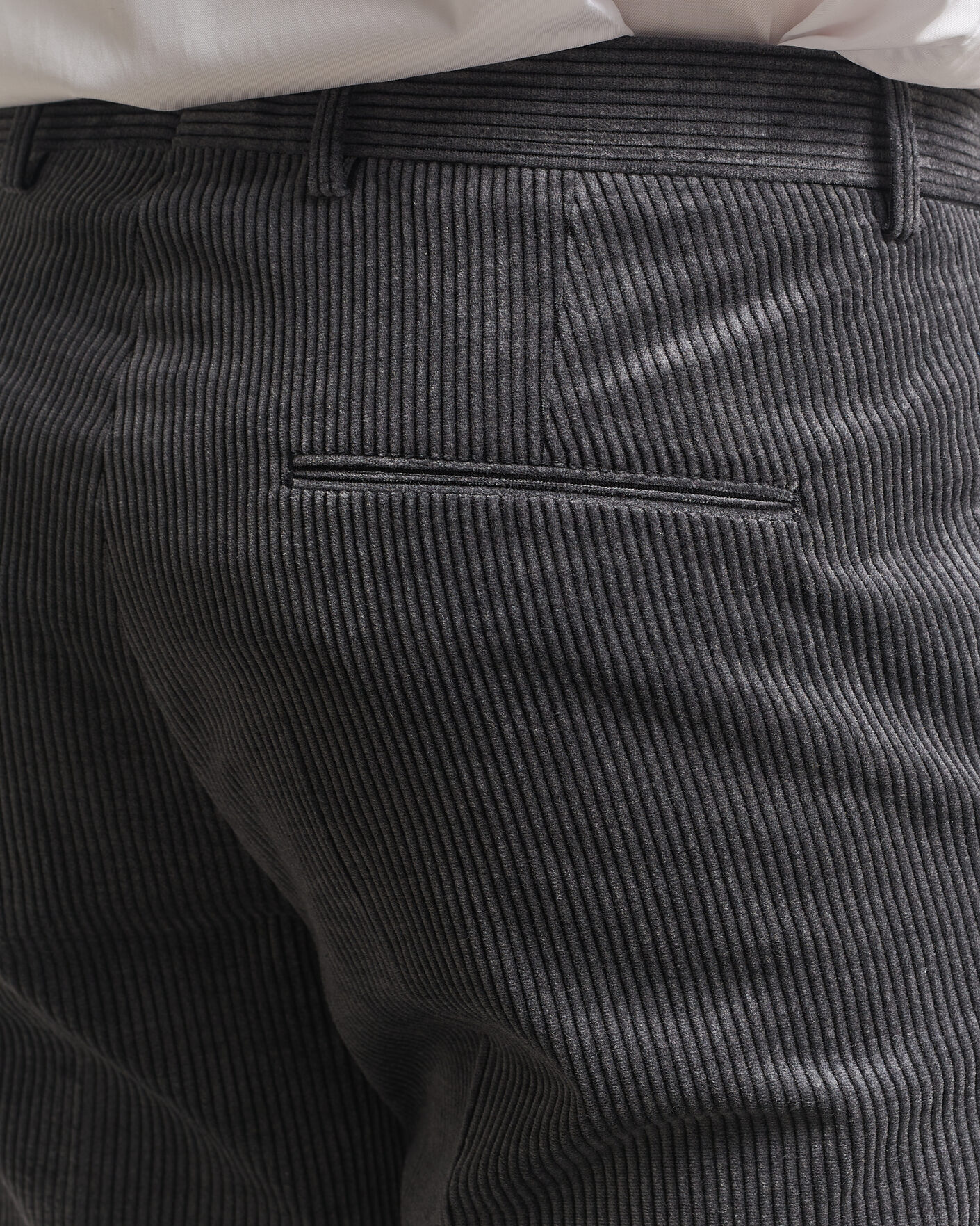 Men | Trousers | Oscar Jacobson | Dandy Corduroy Trousers Grey