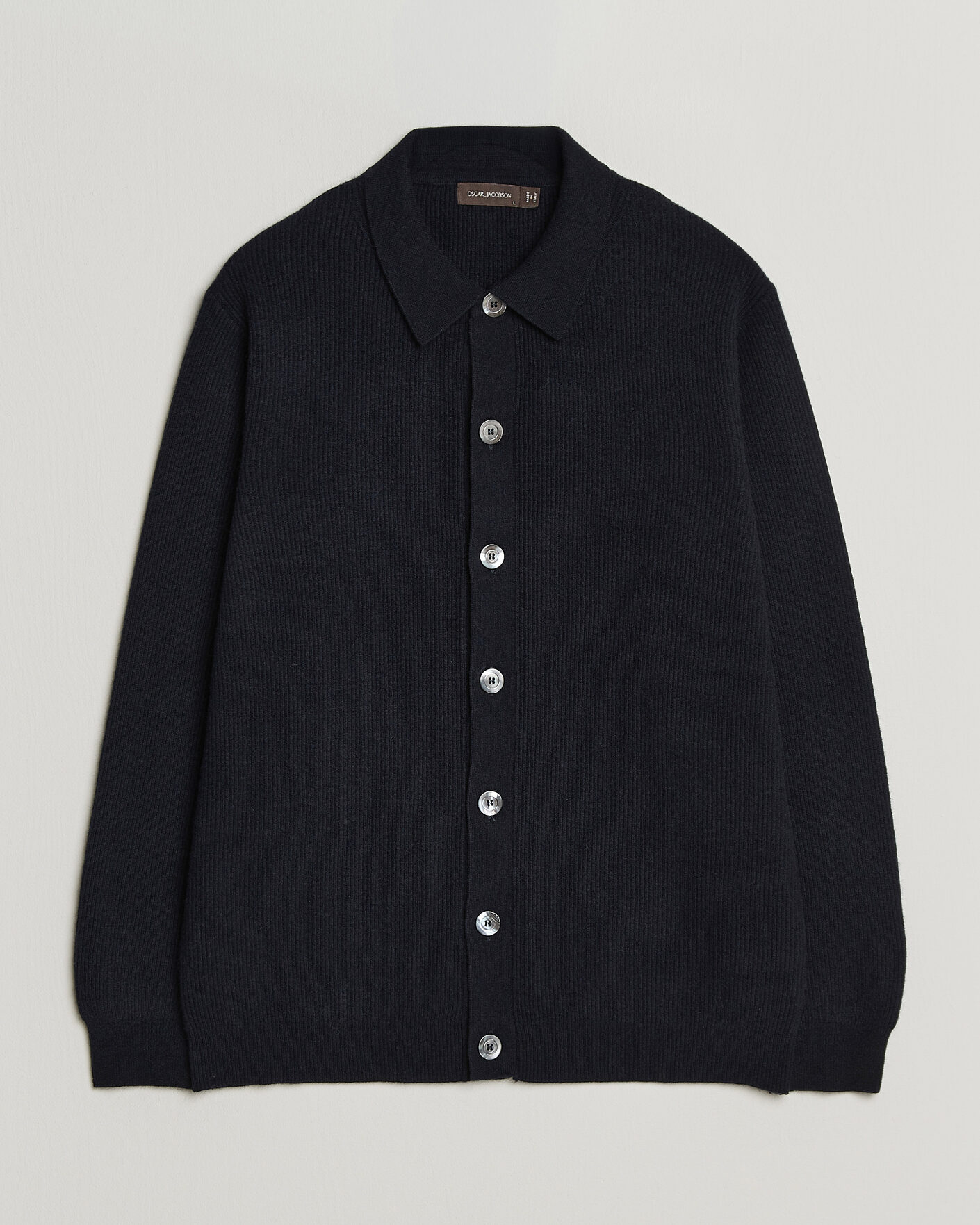 Men | Sweaters & Knitwear | Oscar Jacobson | Federico Wool/Cashmere Cardigan Navy