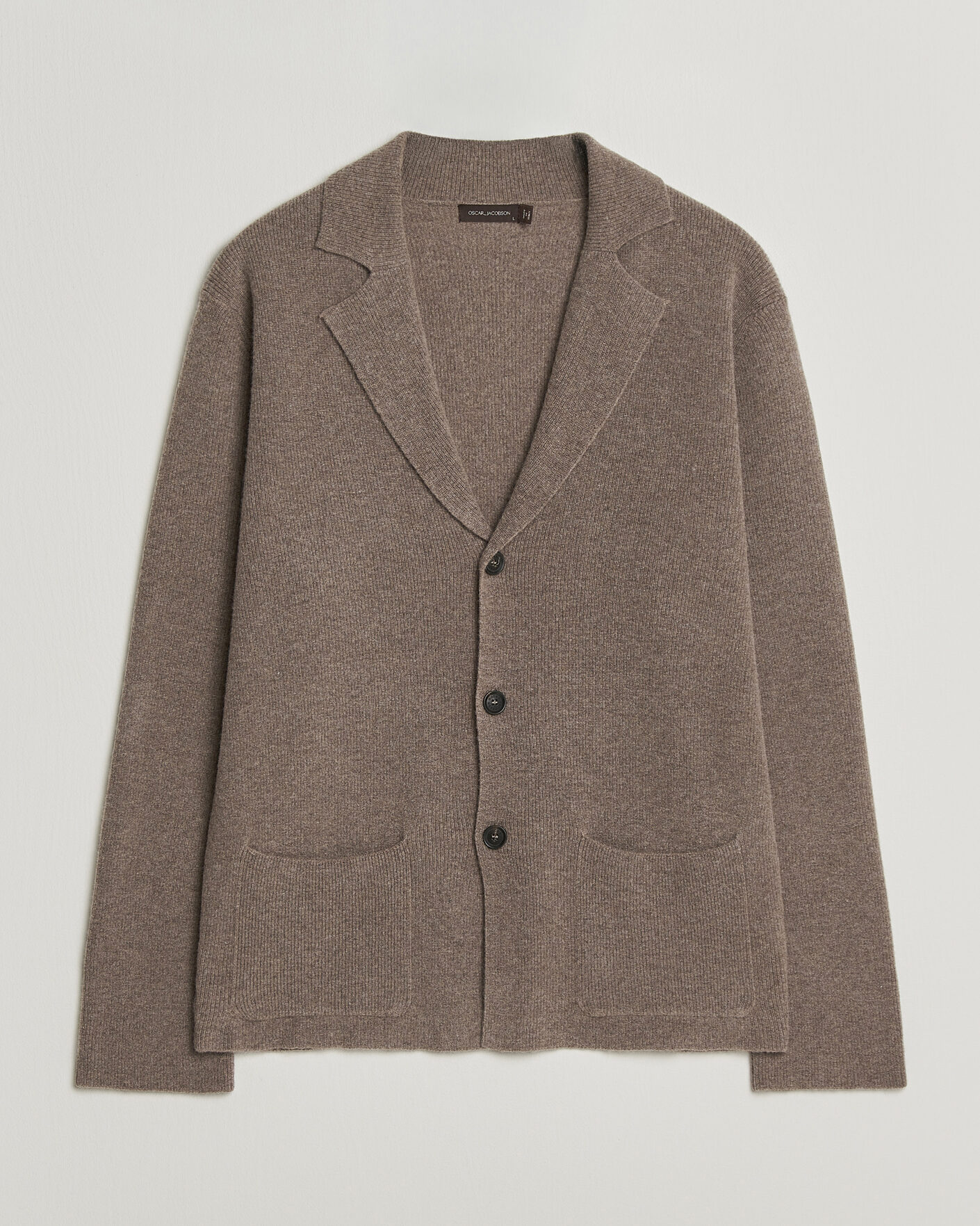 Men | Blazers | Oscar Jacobson | Antonio Knitted Blazer Taupe
