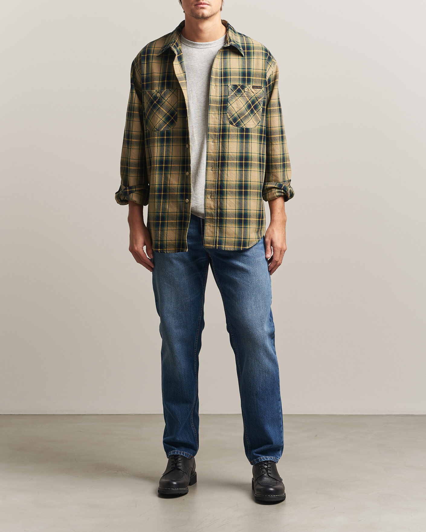 Men | Shirts | Nudie Jeans | Julian Checked Worker Shirt Multi