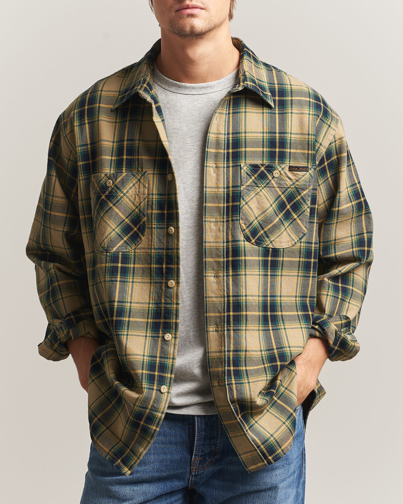 Men | Shirts | Nudie Jeans | Julian Checked Worker Shirt Multi