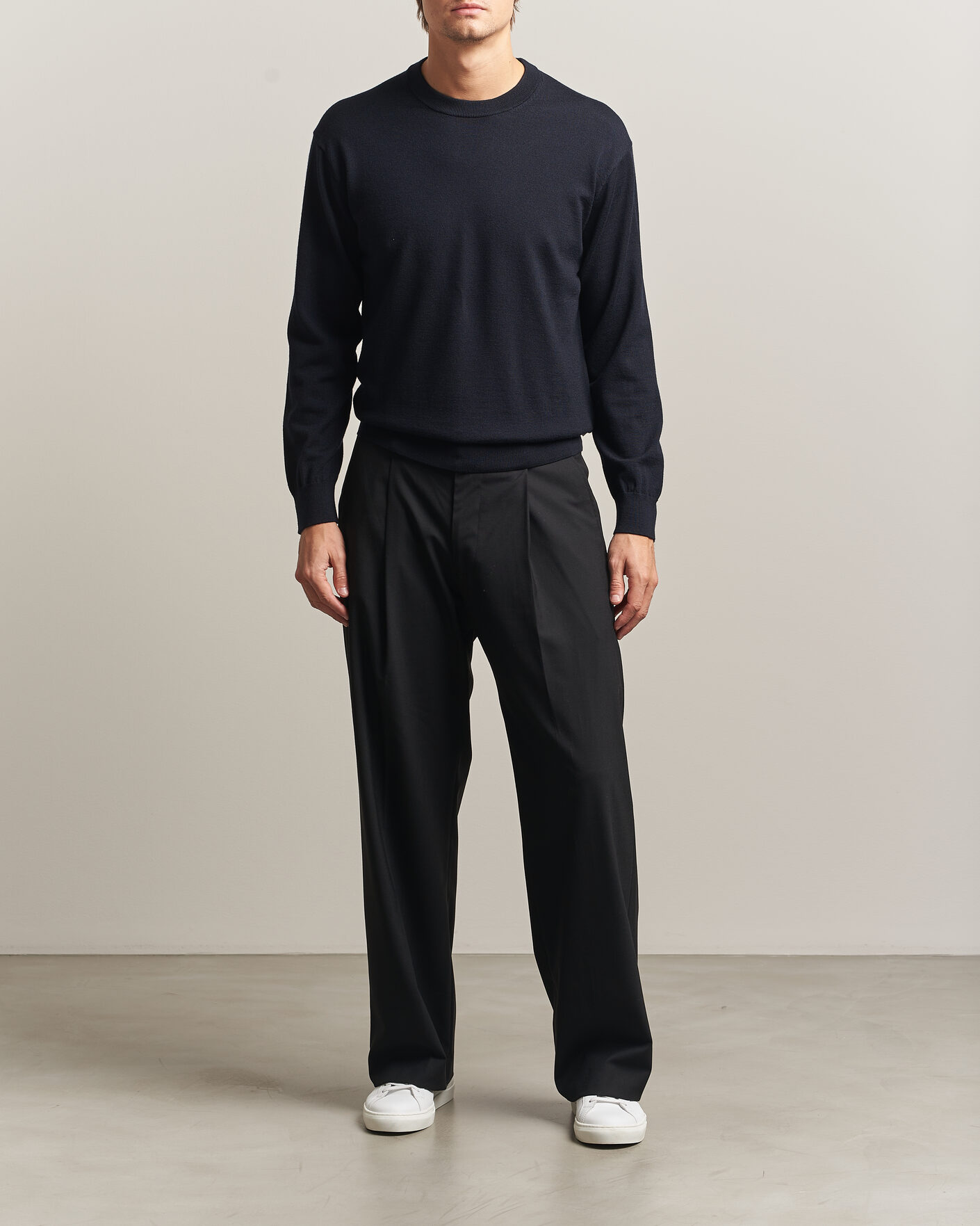 Men | Sweaters & Knitwear | NN07 | Nate Wool Knitted Crew Neck Deep Navy