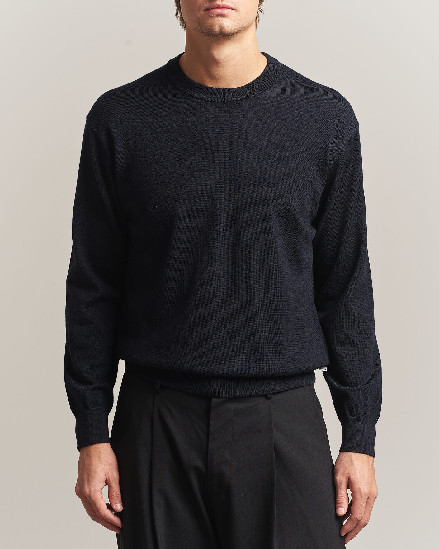 Men | Sweaters & Knitwear | NN07 | Nate Wool Knitted Crew Neck Deep Navy