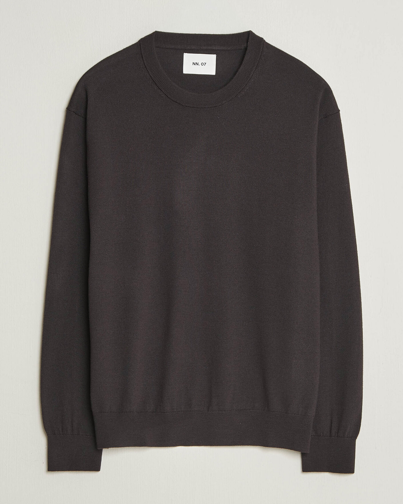 Men | Sweaters & Knitwear | NN07 | Nate Wool Knitted Crew Neck Deep Truffle