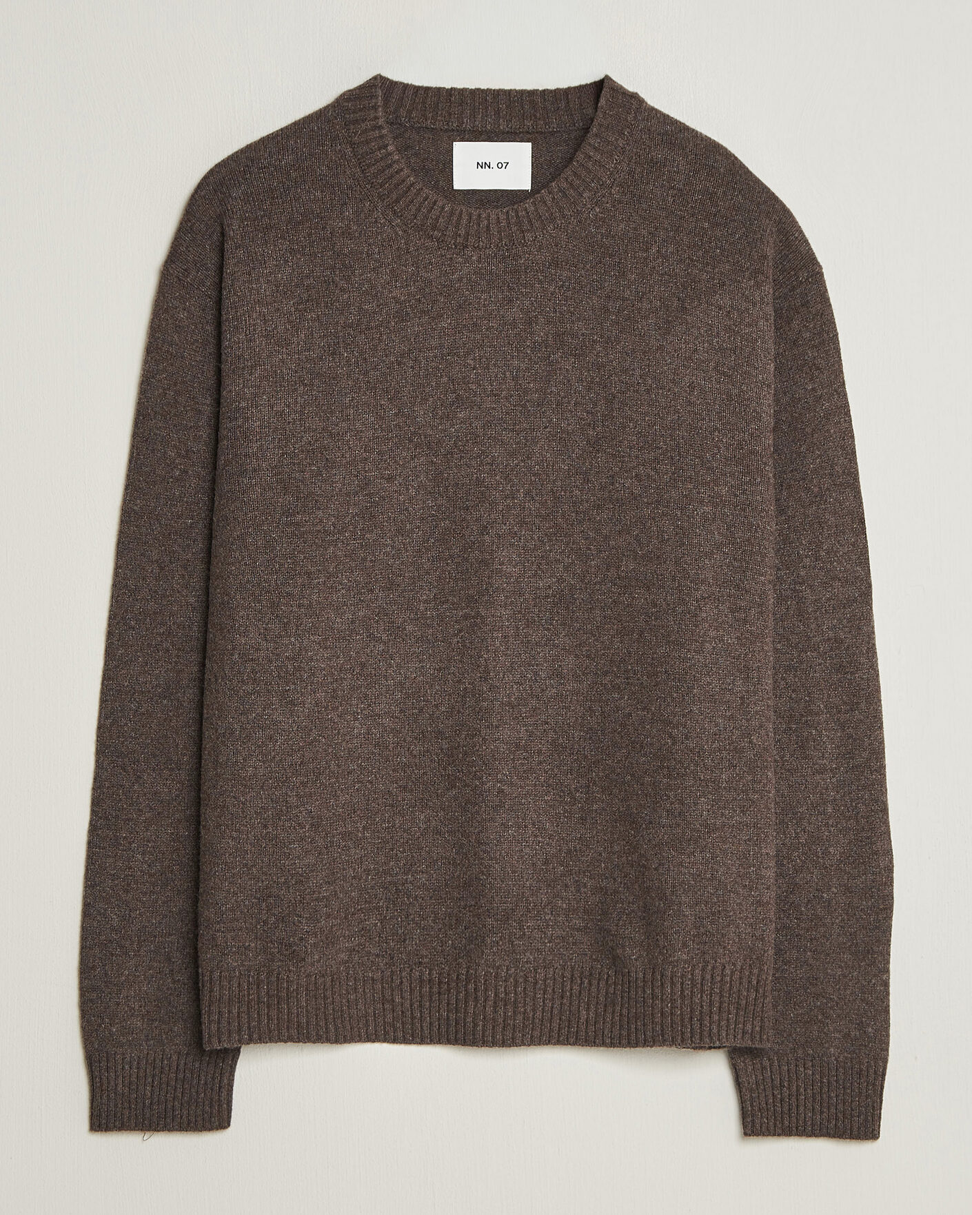 Men | Sweaters & Knitwear | NN07 | Russel Wool/Cotton Knitted Sweater Mable Husk