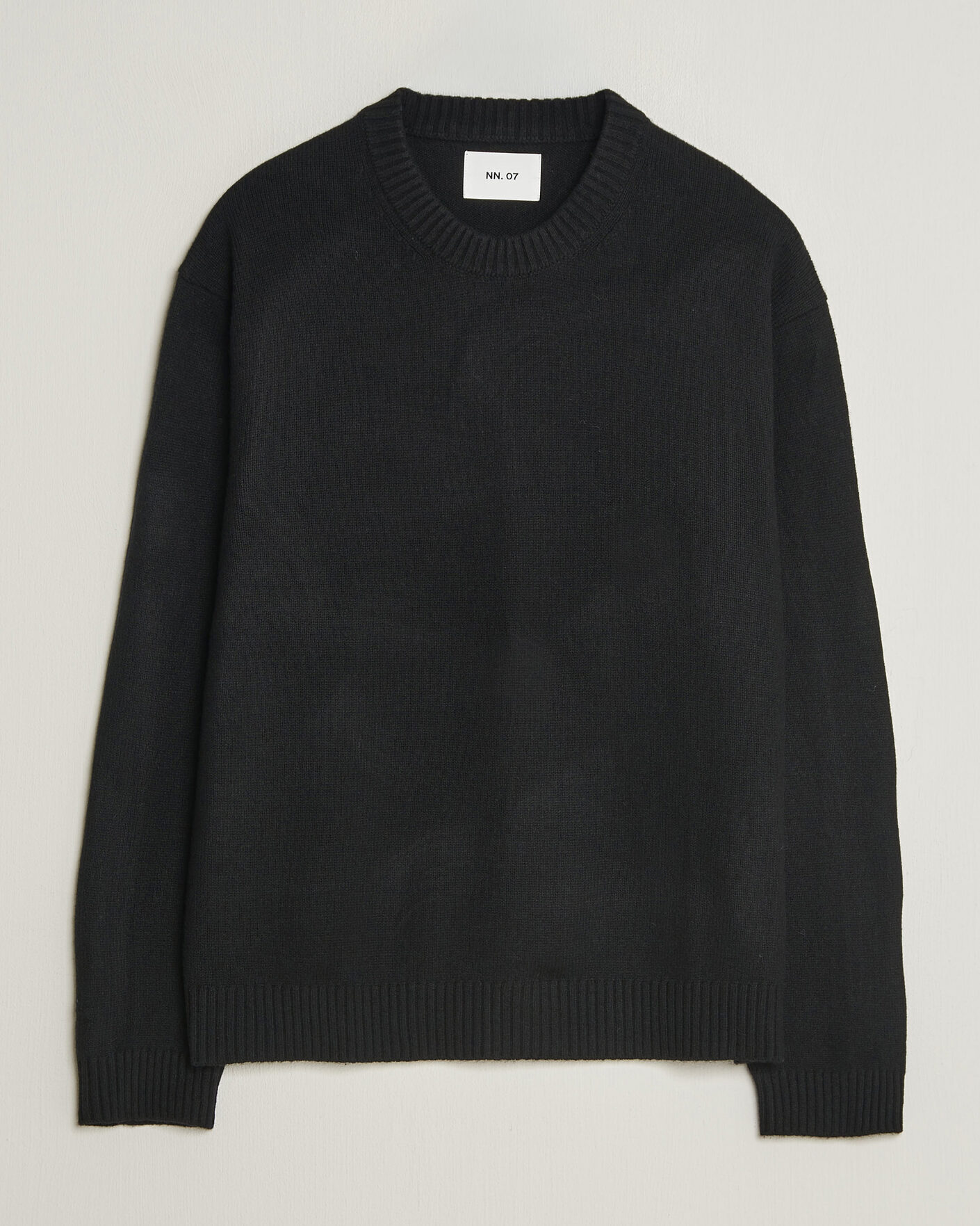 Men | Sweaters & Knitwear | NN07 | Russel Wool/Cotton Knitted Sweater Black