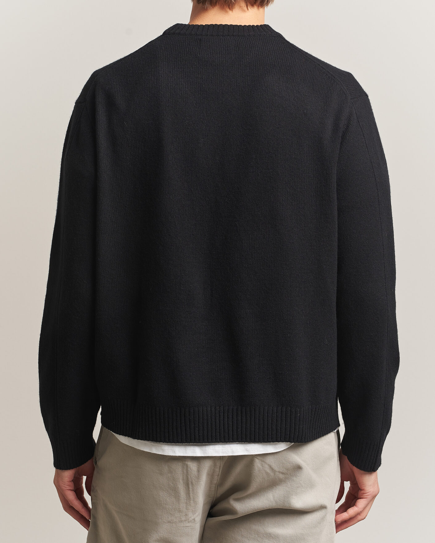 Men | Sweaters & Knitwear | NN07 | Russel Wool/Cotton Knitted Sweater Black