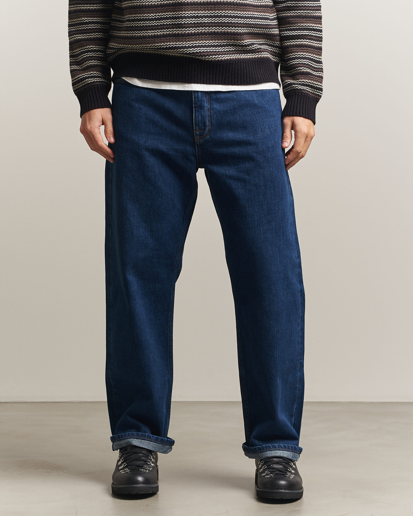 Men | Trousers | NN07 | Otis Relaxed Fit Selvedge Jeans Medium Indigo