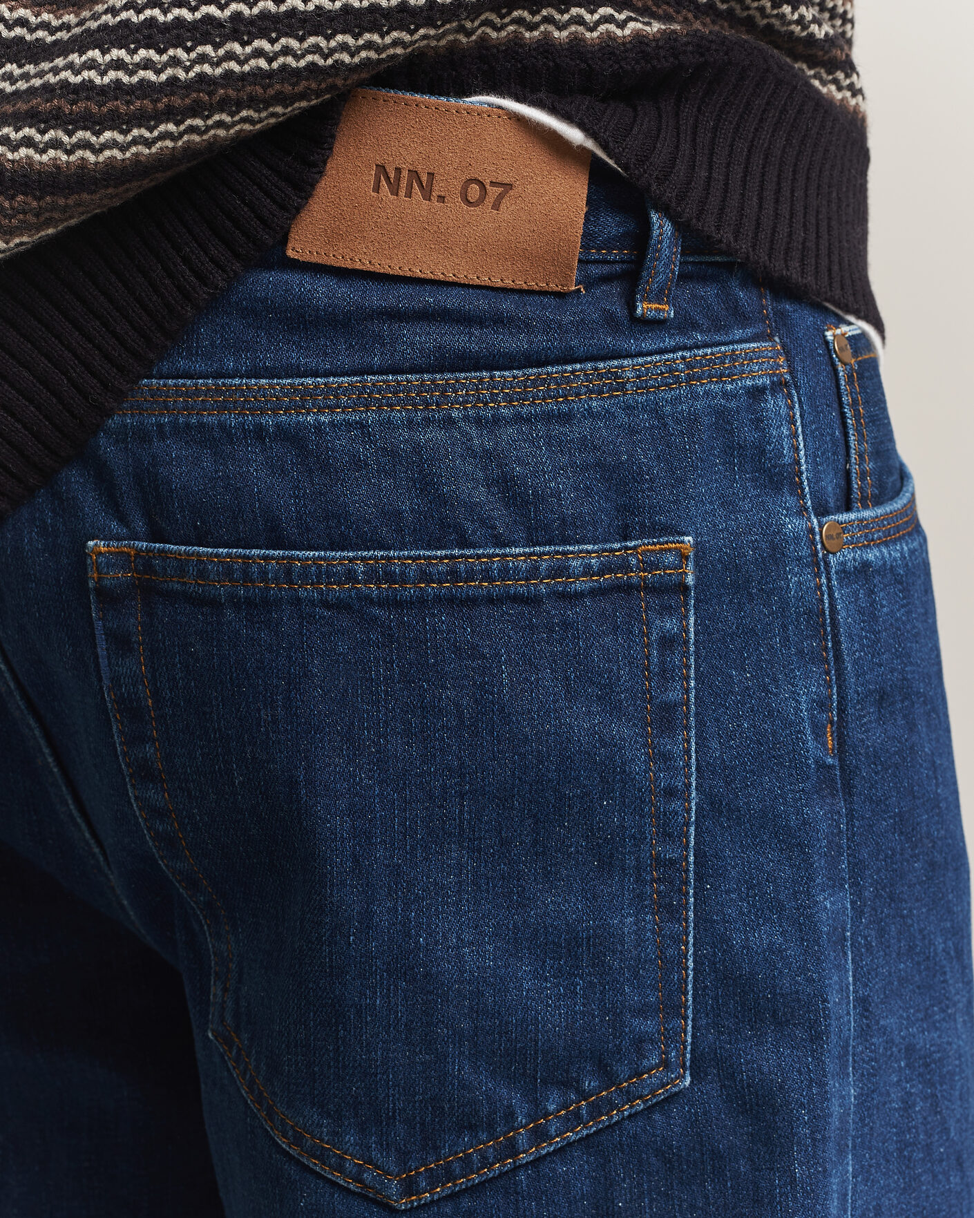 Men | Trousers | NN07 | Otis Relaxed Fit Selvedge Jeans Medium Indigo