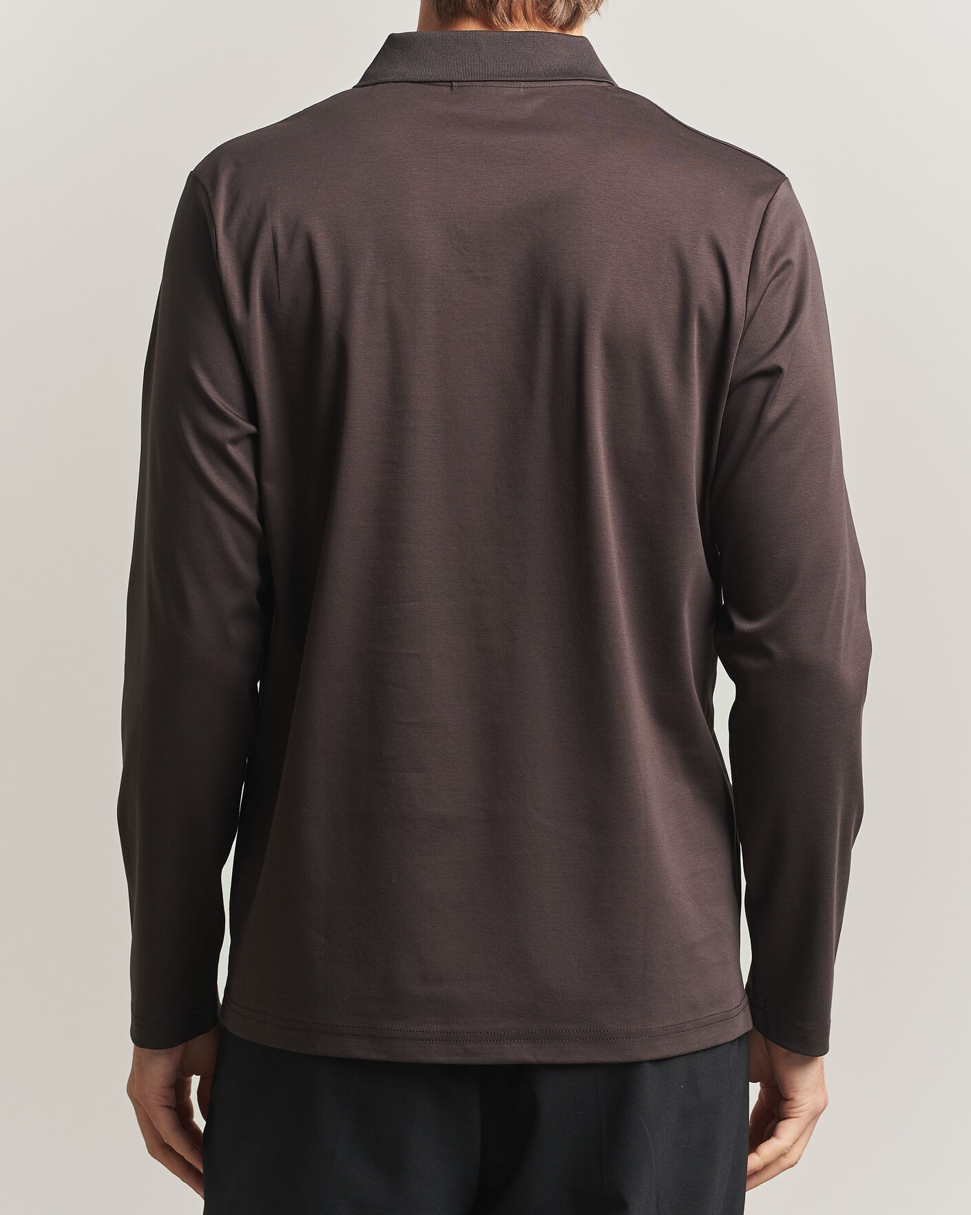 Men | Polo Shirts | NN07 | Paul Long Sleeve Polo Deep Truffle