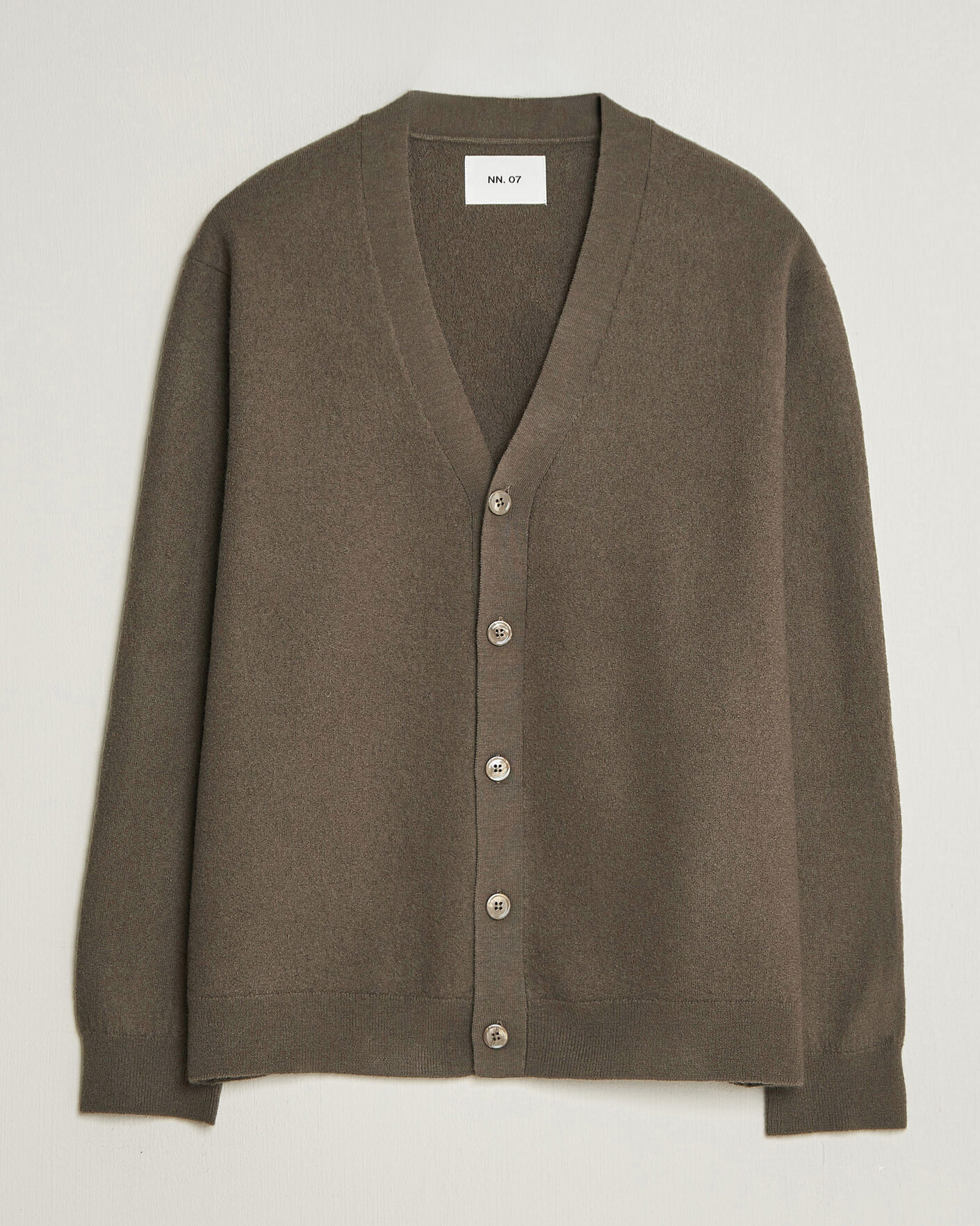 Men | Sweaters & Knitwear | NN07 | Jasper Wool Knitted Cardigan Mable Husk