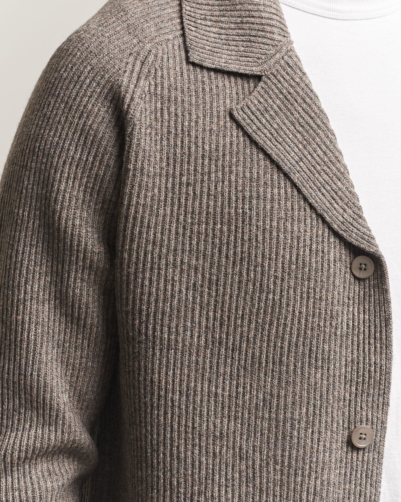 Men | Sweaters & Knitwear | NN07 | Shane Wool Knitted Cardigan Mable Husk