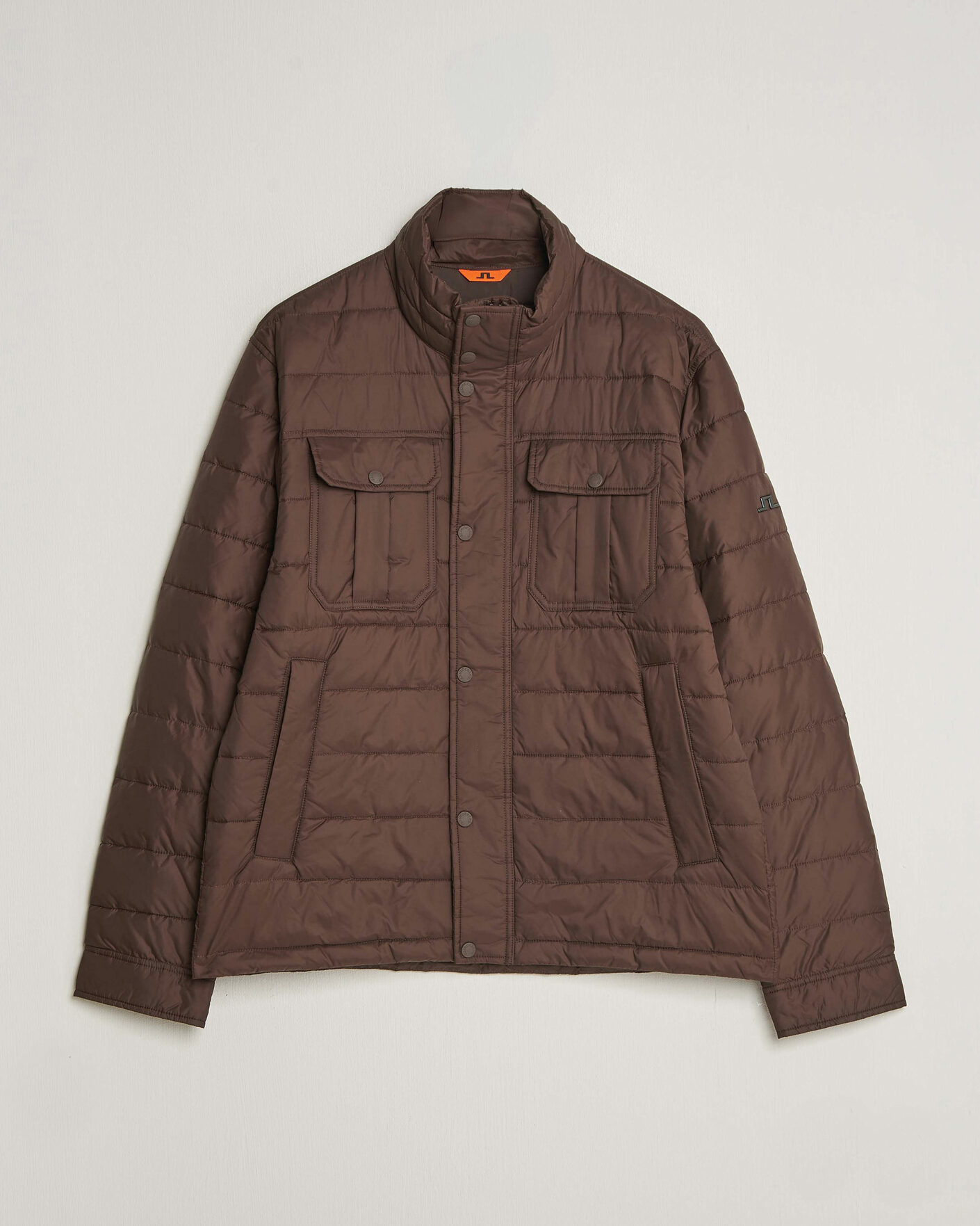 Men | Coats & Jackets | J.Lindeberg | Bailey Light Padded Jacket Seal Brown