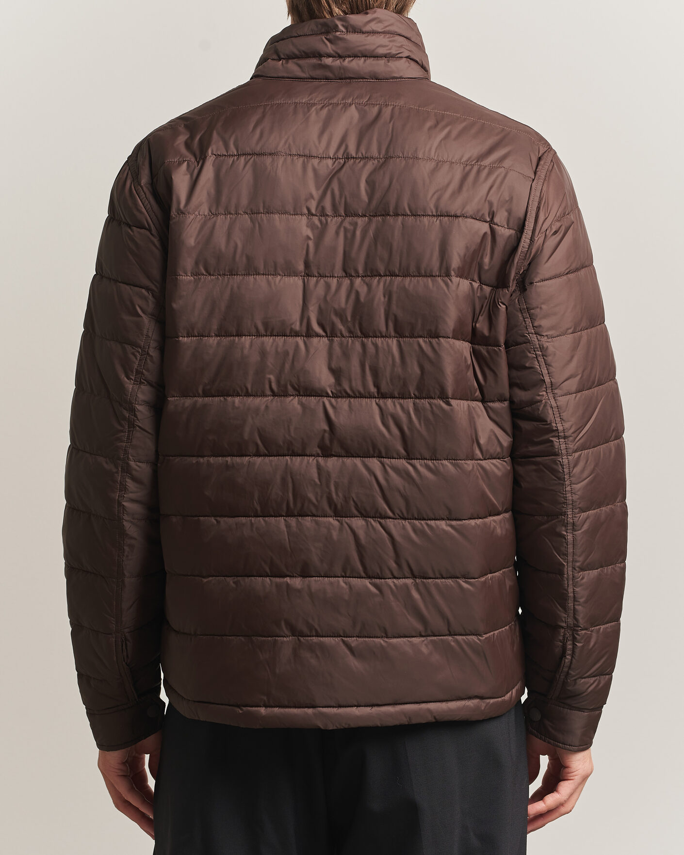 Men | Coats & Jackets | J.Lindeberg | Bailey Light Padded Jacket Seal Brown