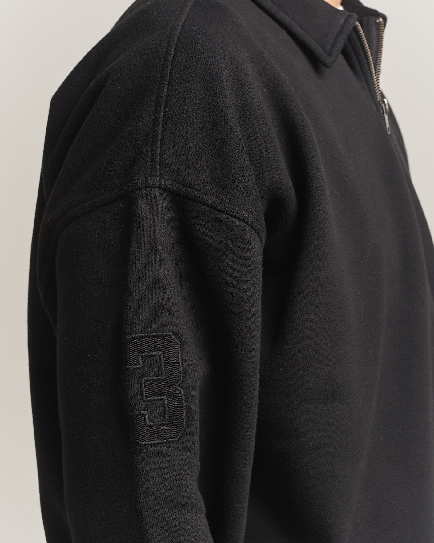 Men | Sweaters & Knitwear | Polo Ralph Lauren | Heavy Weight Half Zip Fleece Polo Black